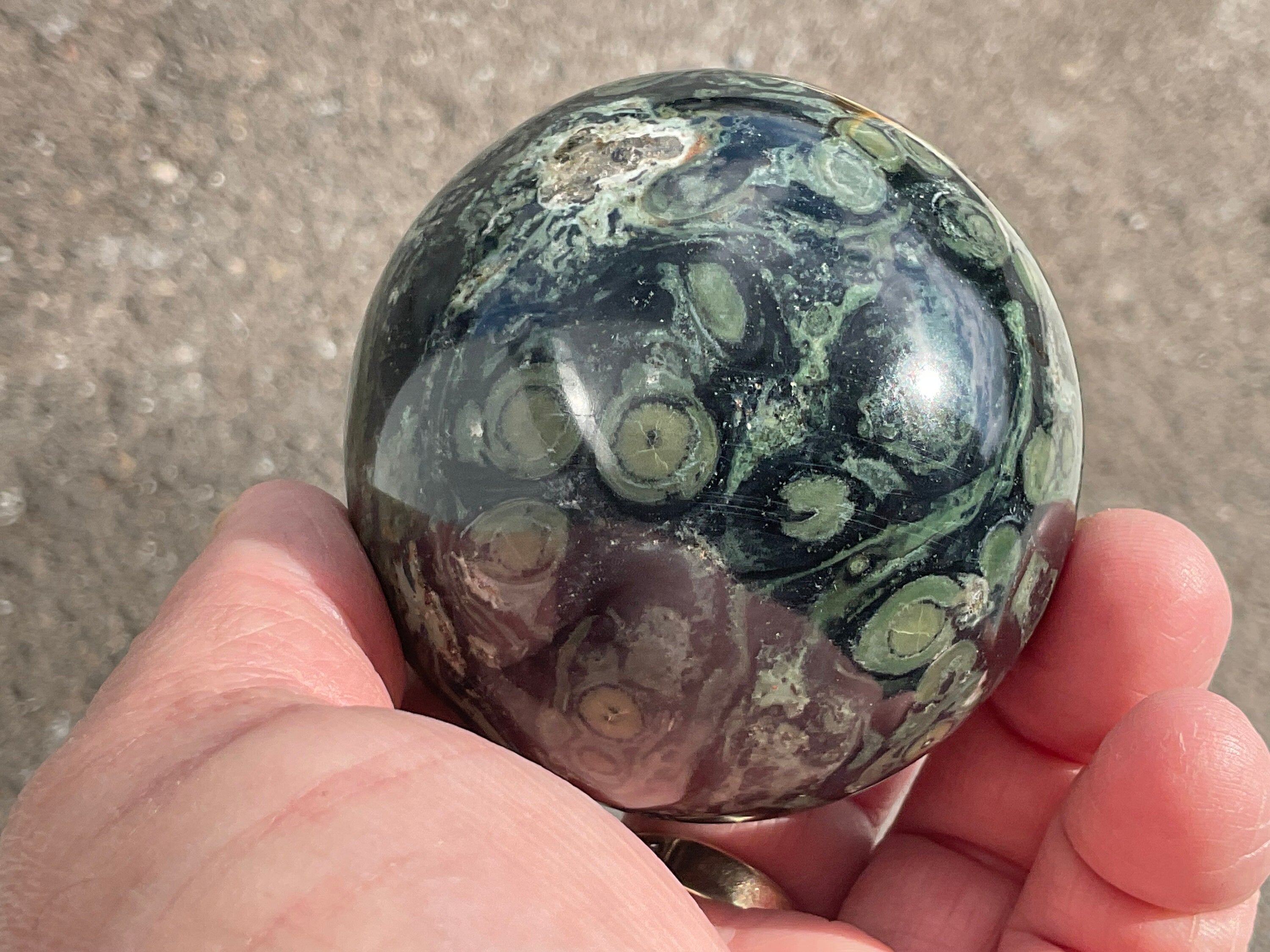 386g Kambaba Jasper Sphere 3B