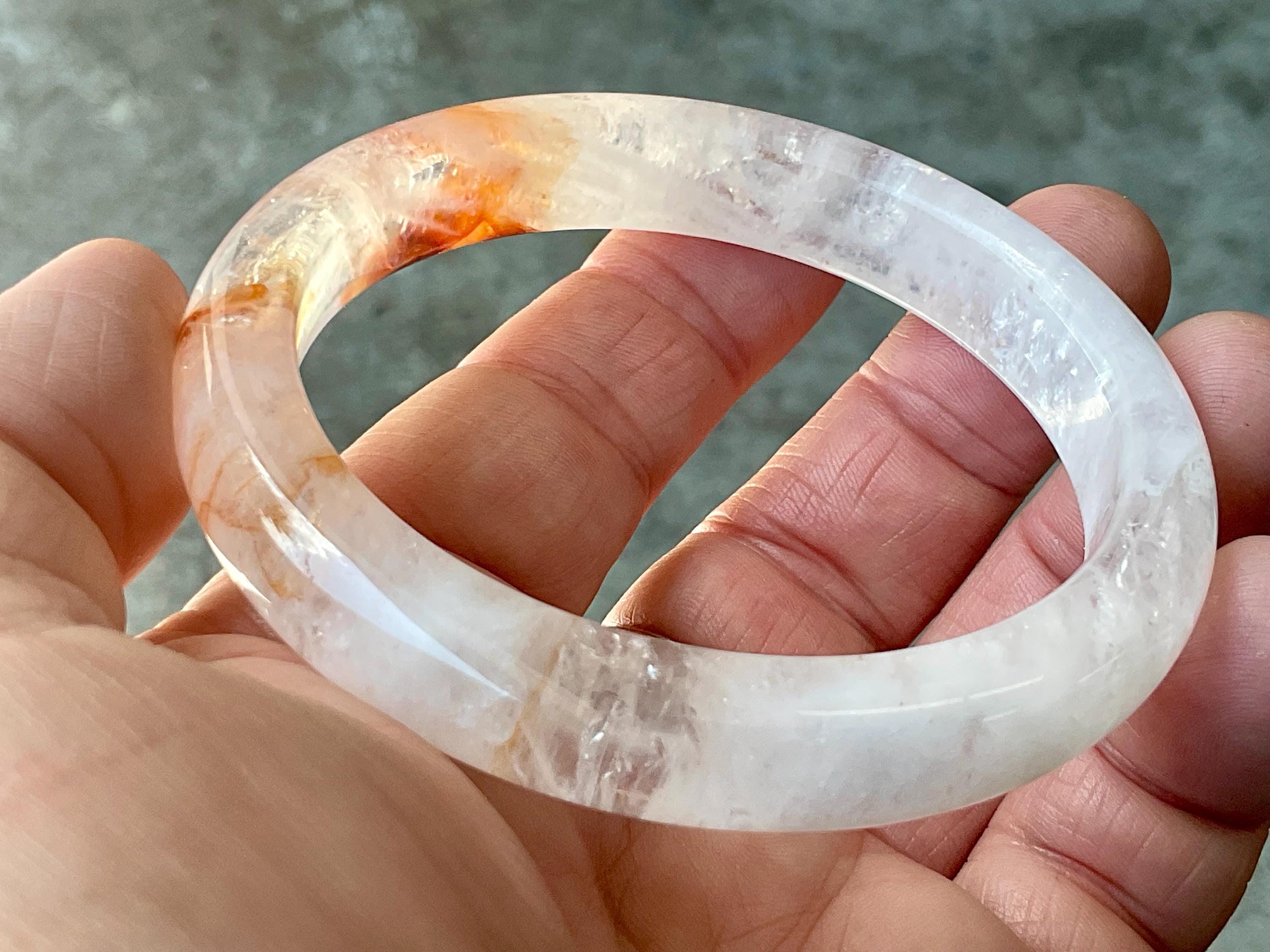 61mm Fire Quartz Solid Bangle 3A