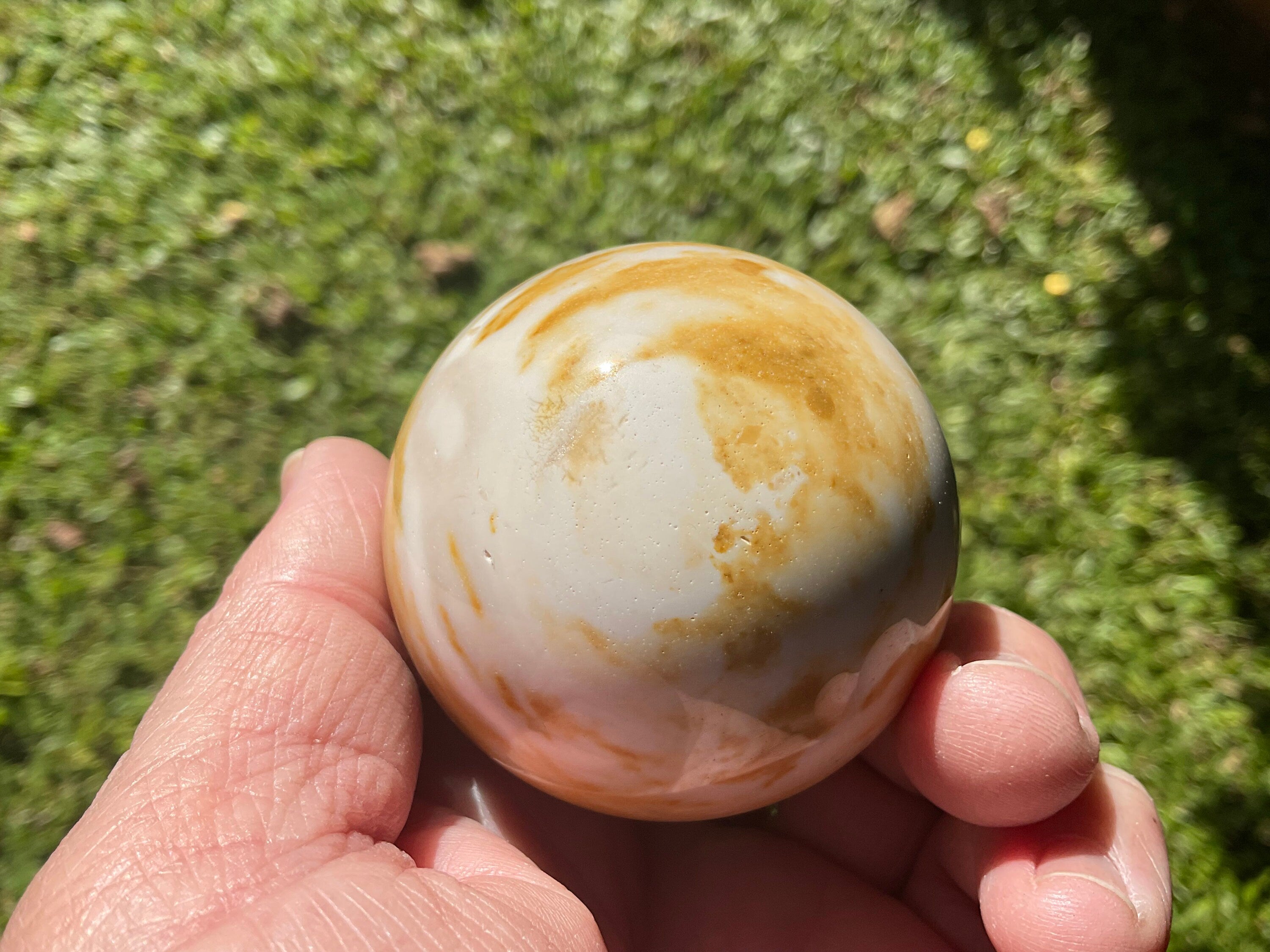 211g Mookaite Jasper Sphere 1B