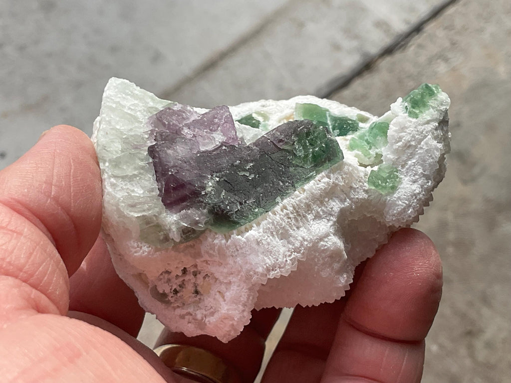 RESERVED FOR MEREDITH ** 184g Chinese Druzy Quartz Fluorite Specimen 1A