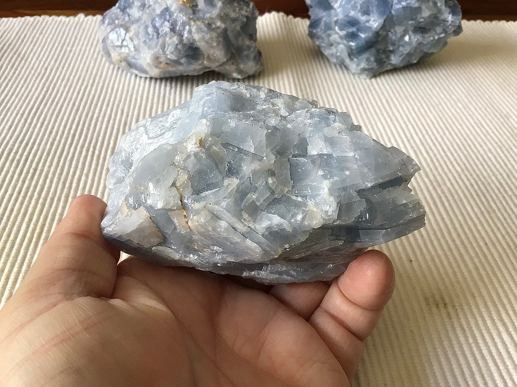 464g Natural Blue Calcite Rough Piece B