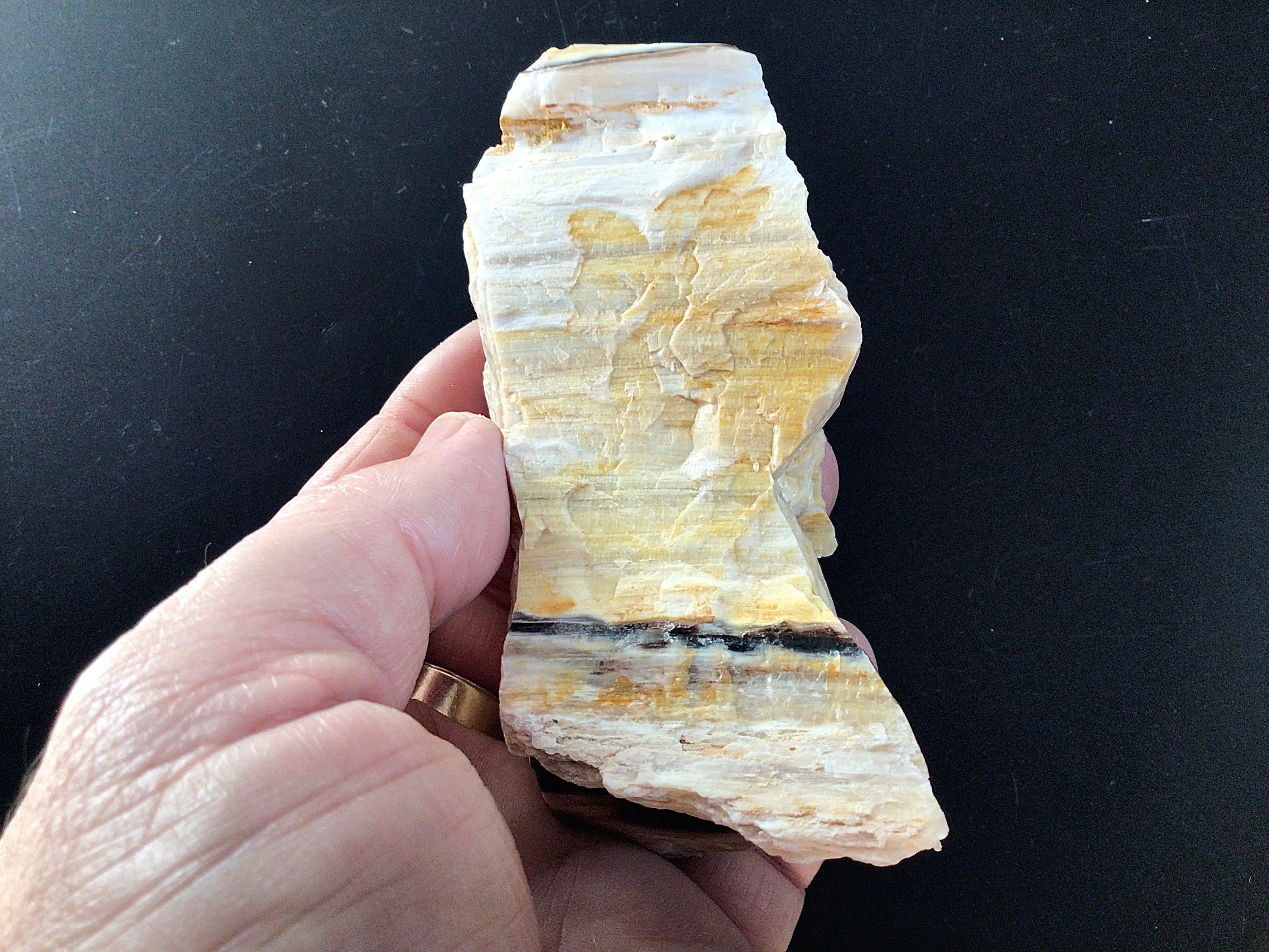 160g Natural Opalised Wood Rough Piece 6A