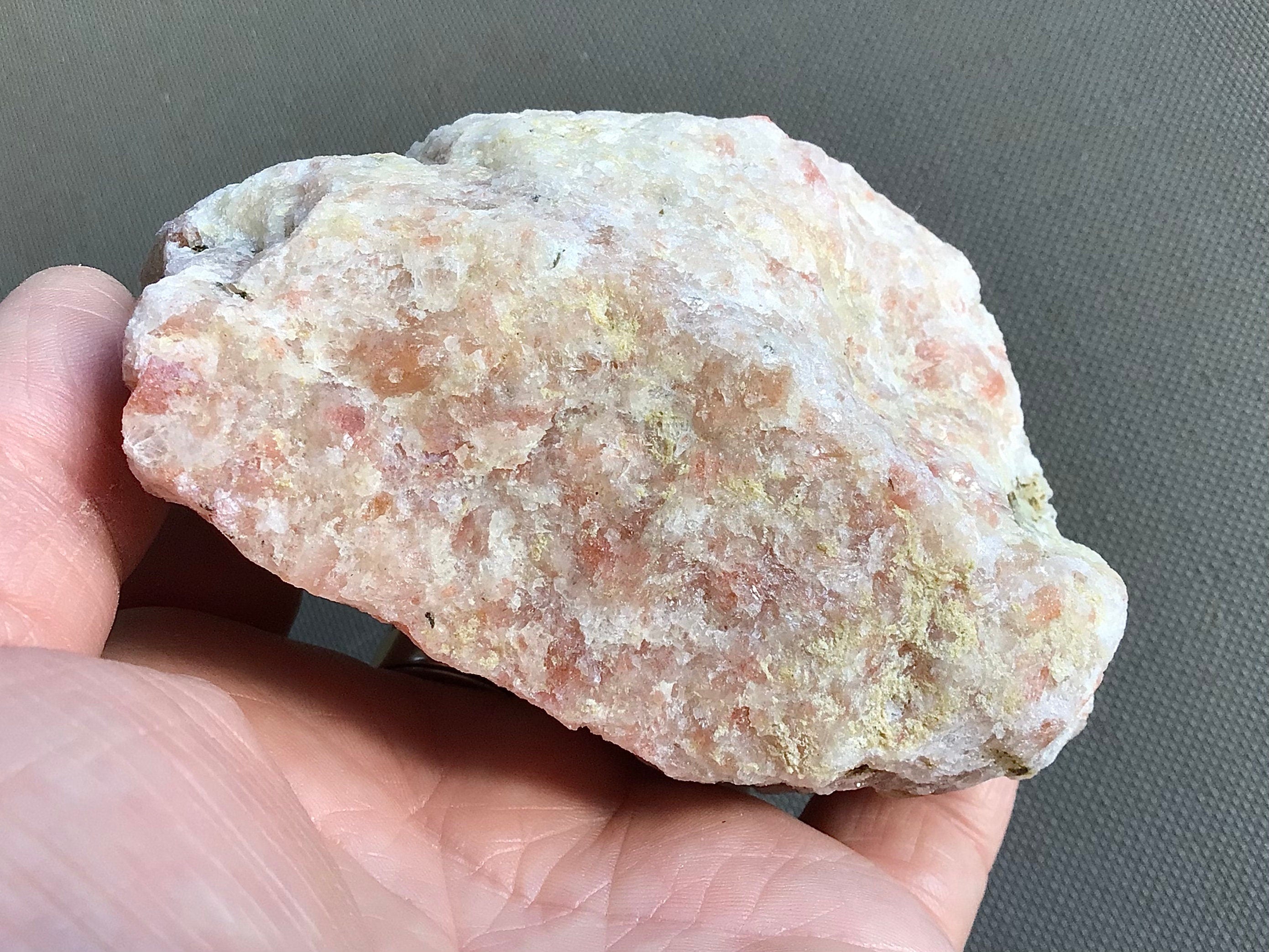 380g Sunstone with Biotite Mica Rough Piece C