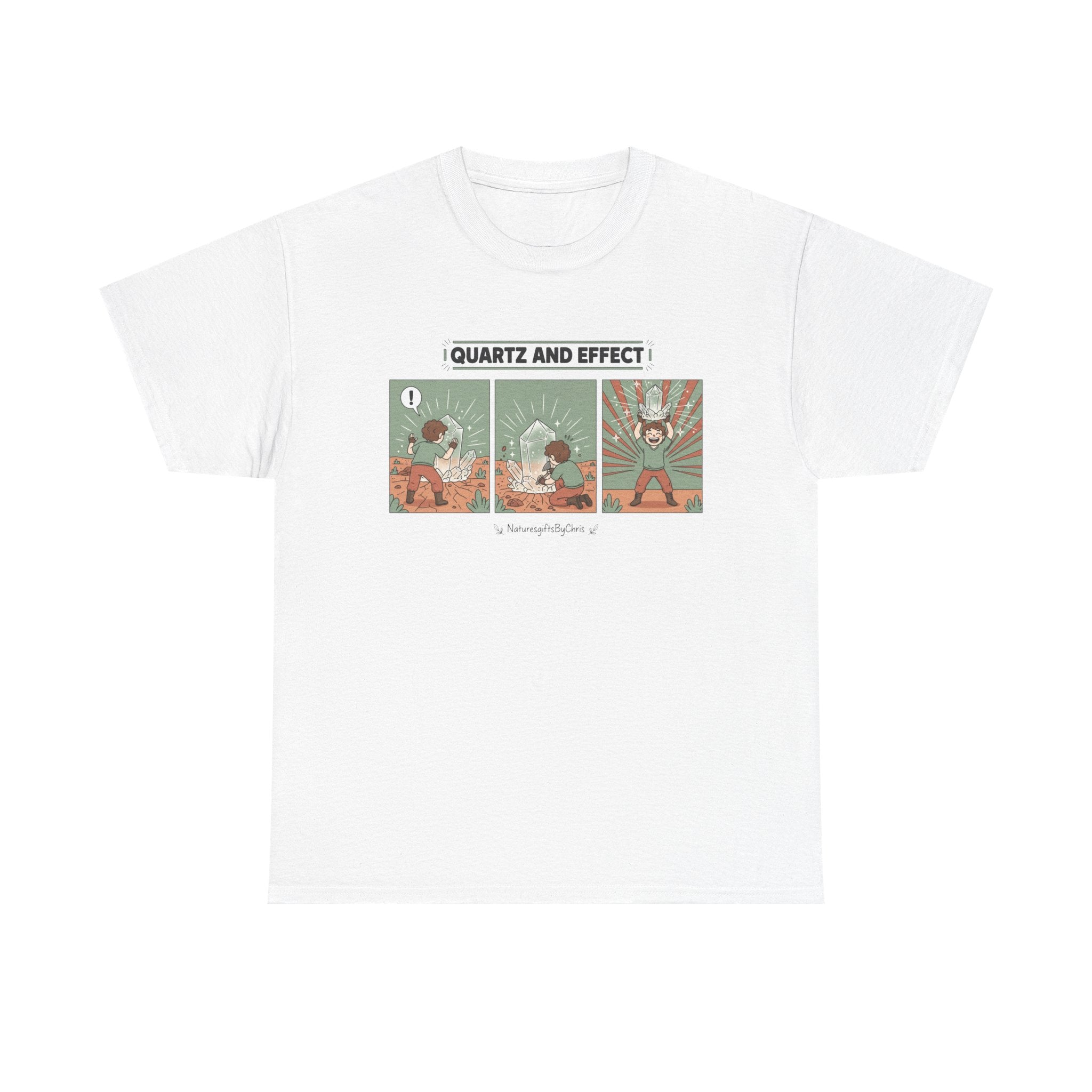 T-Shirt — "Quartz and Effect" Retro Comic Panel Tee