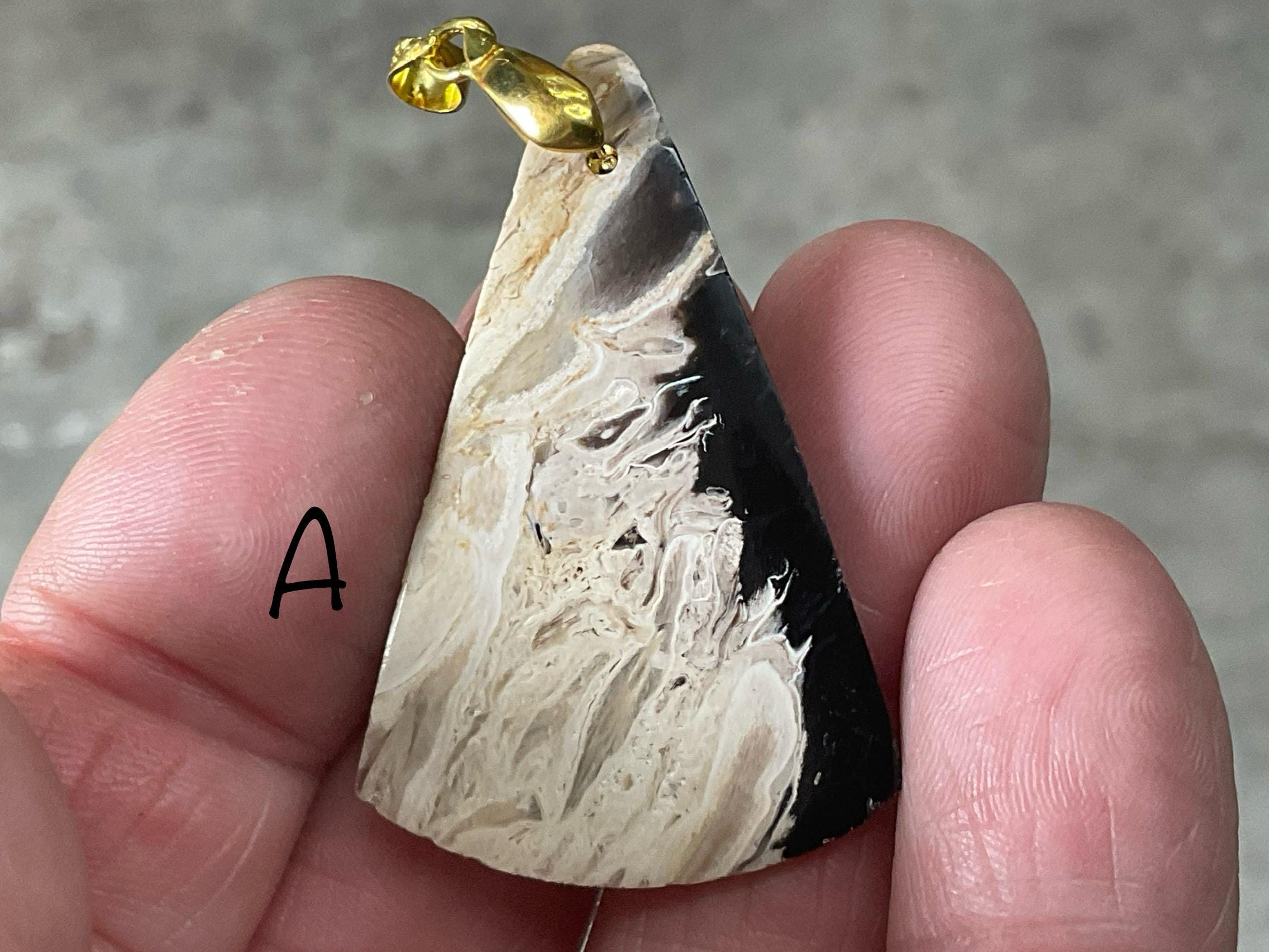 Indonesian Palm Root Cabochon Pendant Group 1