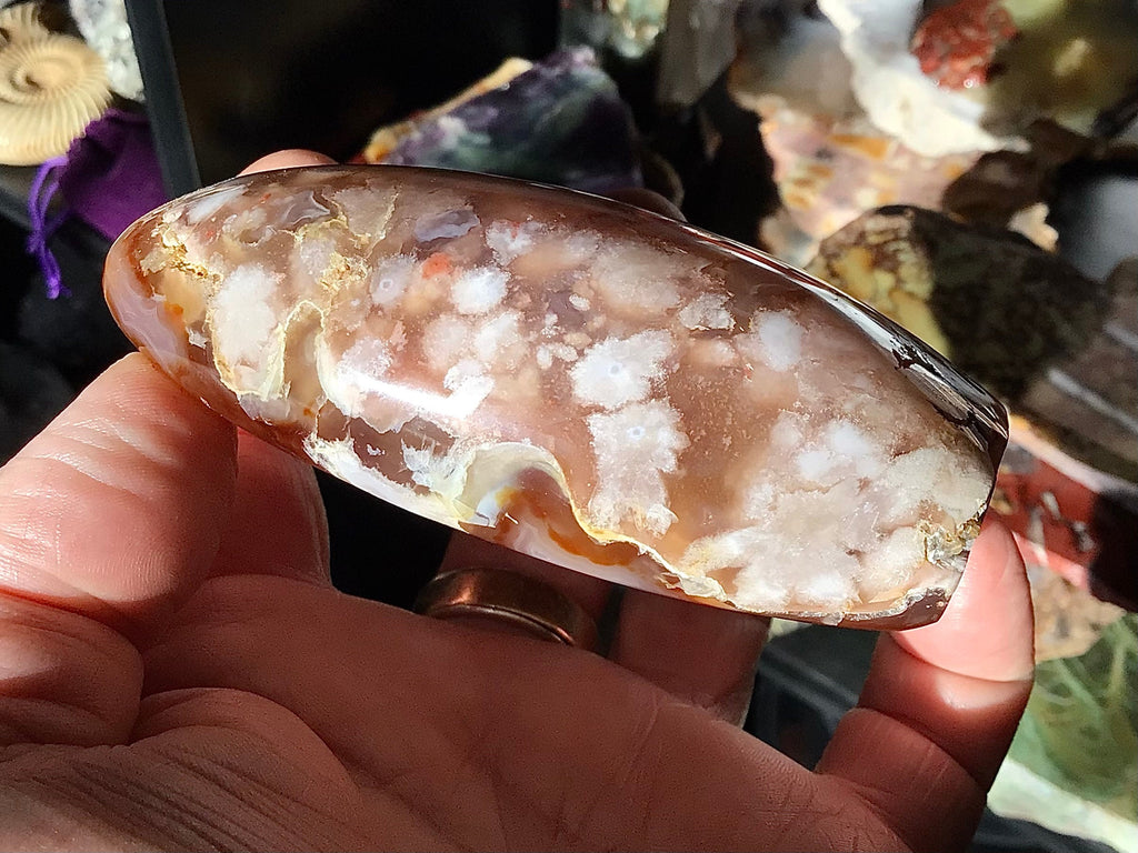 313g Flower Agate Freeform 3B