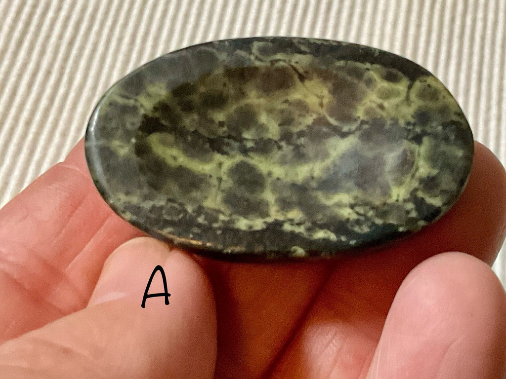 Pakistan Snakeskin Jasper (Asterite) Thumb Stone Group 4