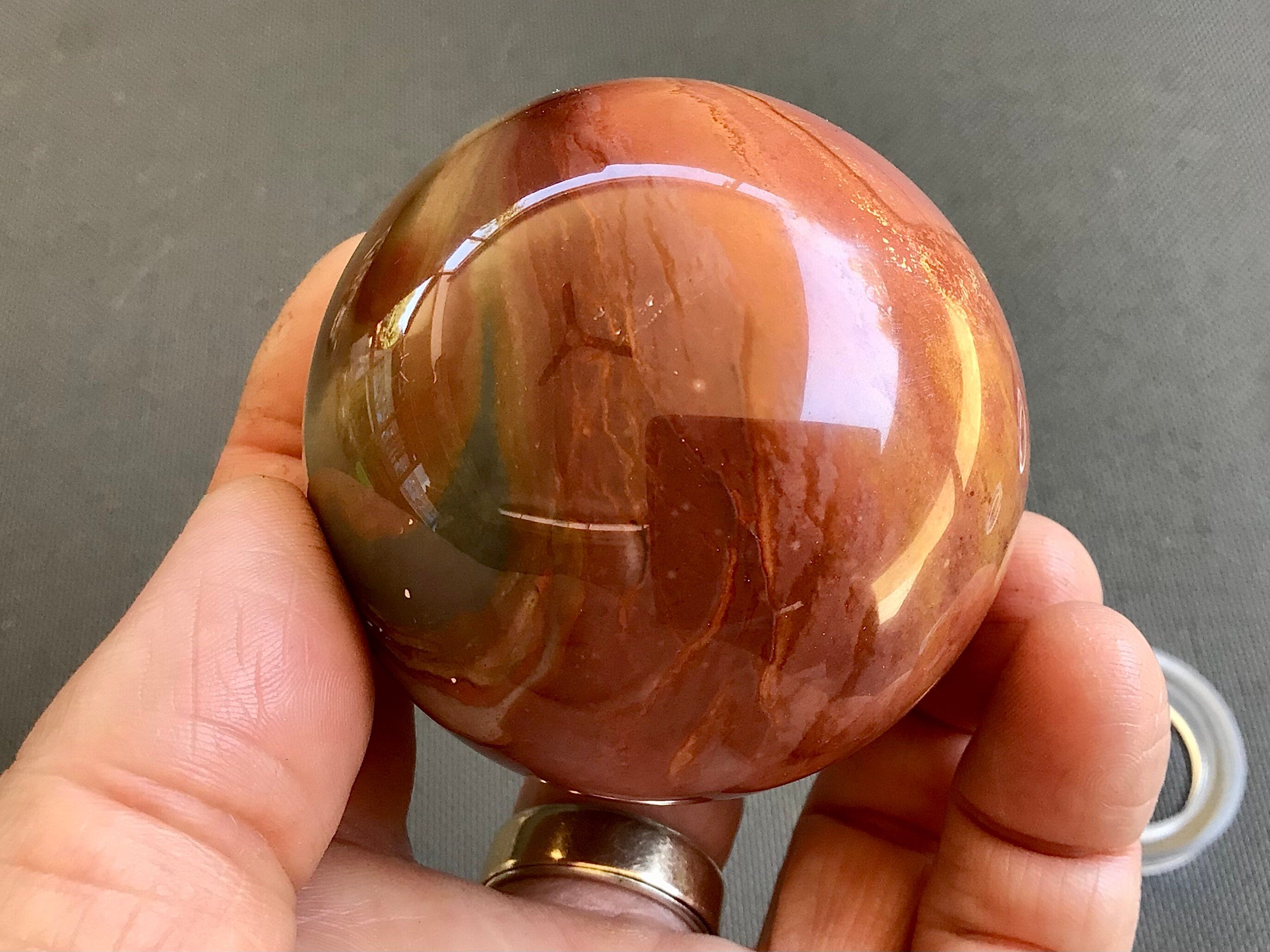 300g Polychrome Jasper Sphere 2D