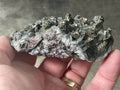 162g Pyrite encrusted Calcite on Limonite Quartz Specimen 3C from Fujian, China