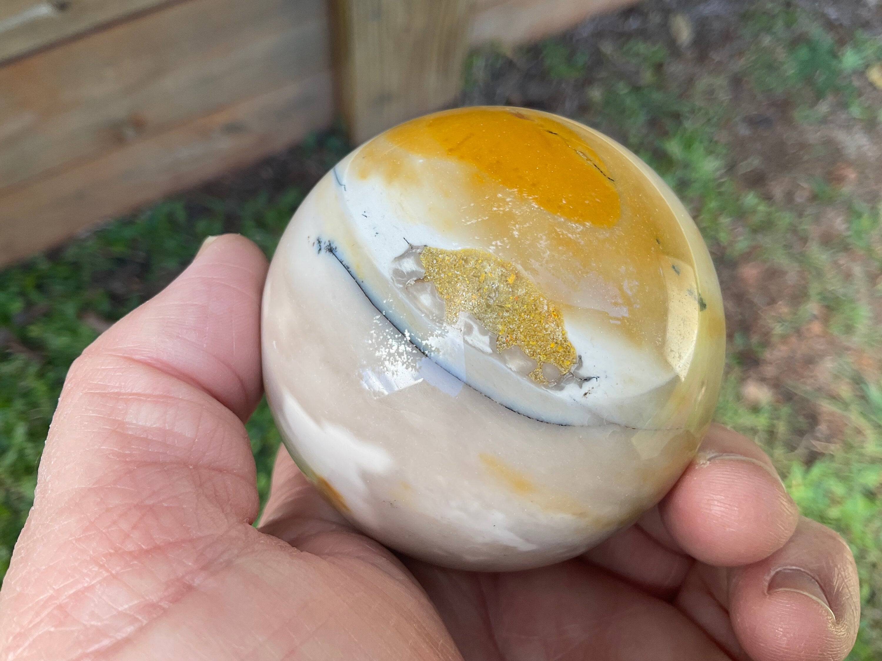 363g Mookaite Jasper Sphere 3B