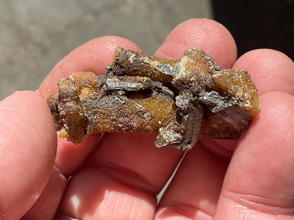 16g Stibiconite with Druzy Quartz Specimen 1B from Hunan, China