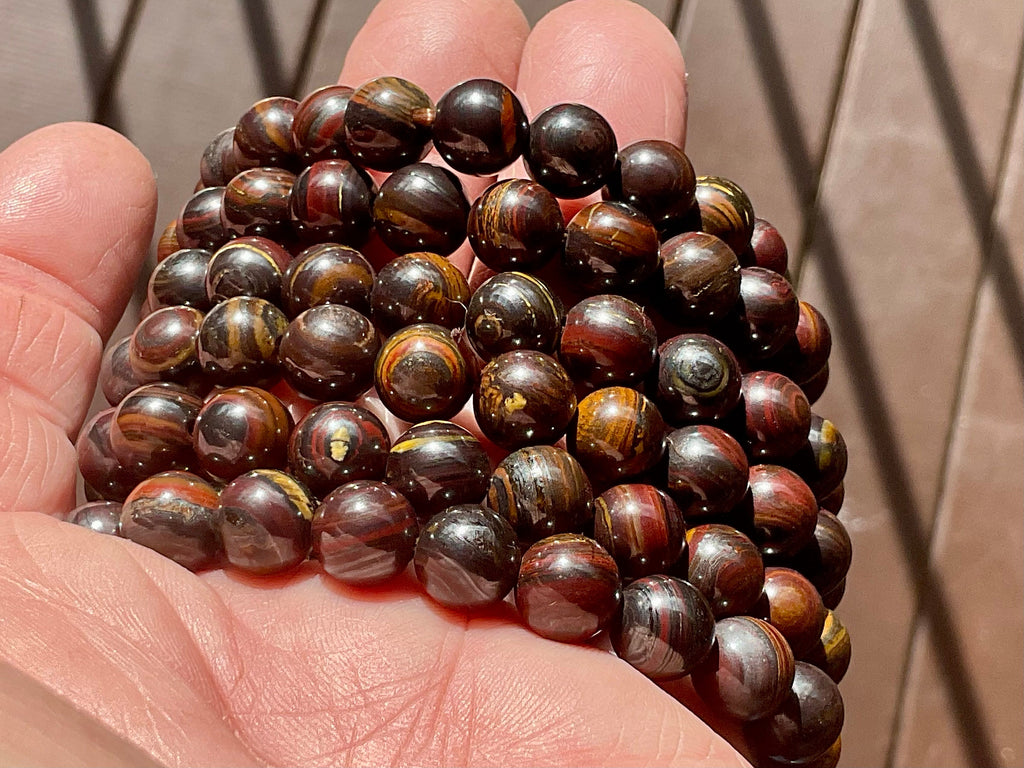 Tiger Iron 8mm Bead Bracelet