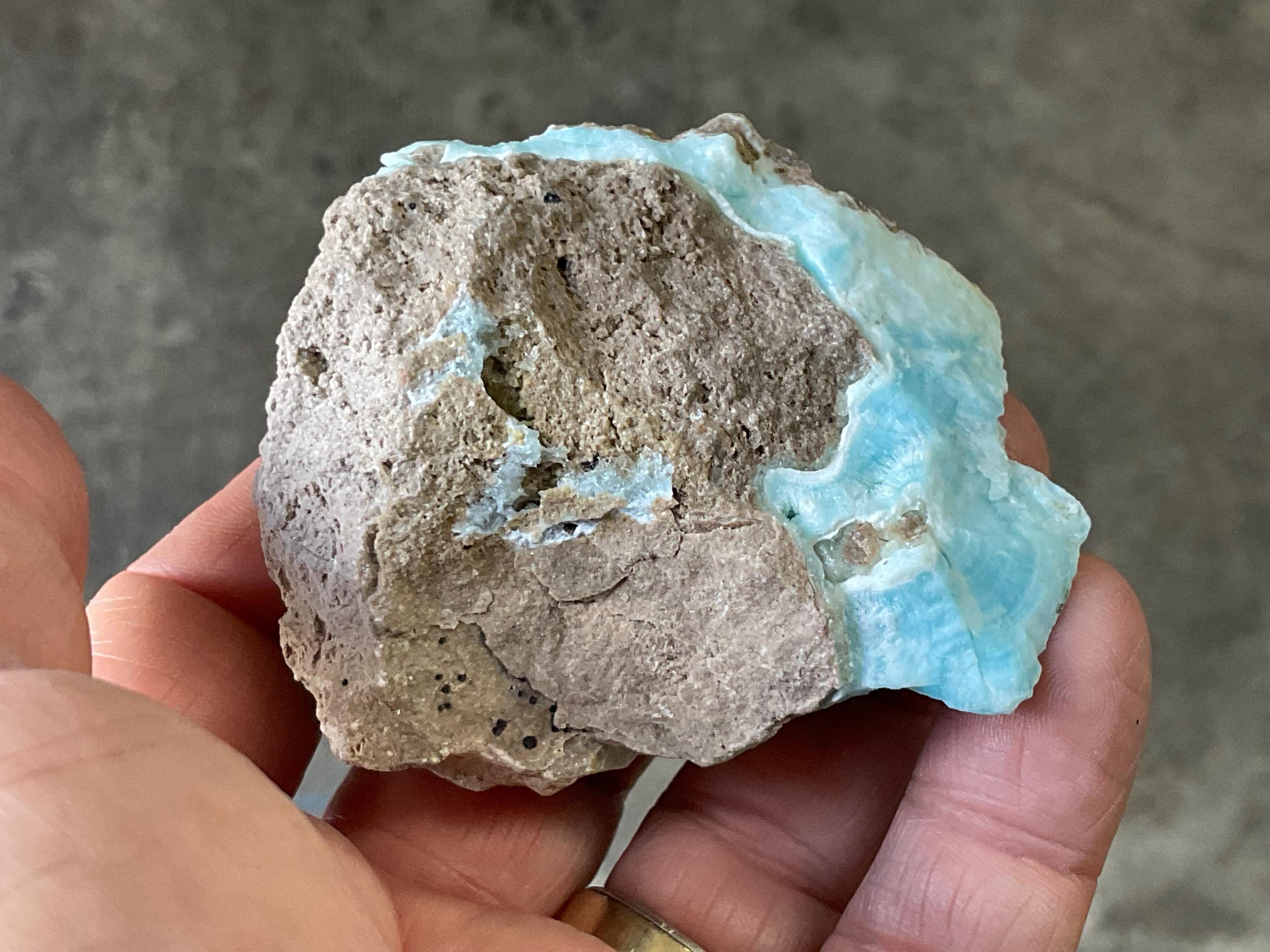 114g Blue Aragonite Specimen 4B