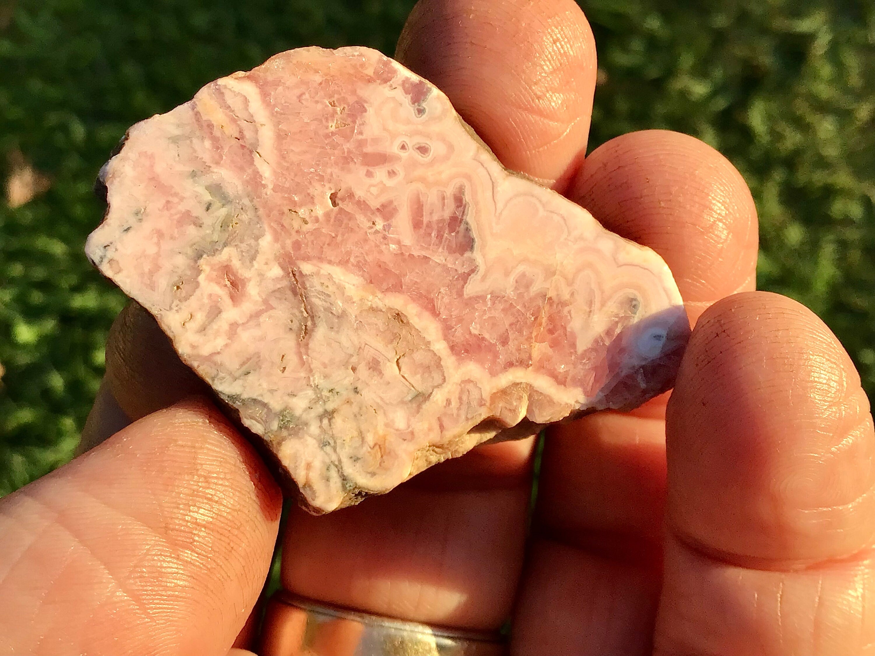 22g Rhodochrosite Polished Mini Slab A