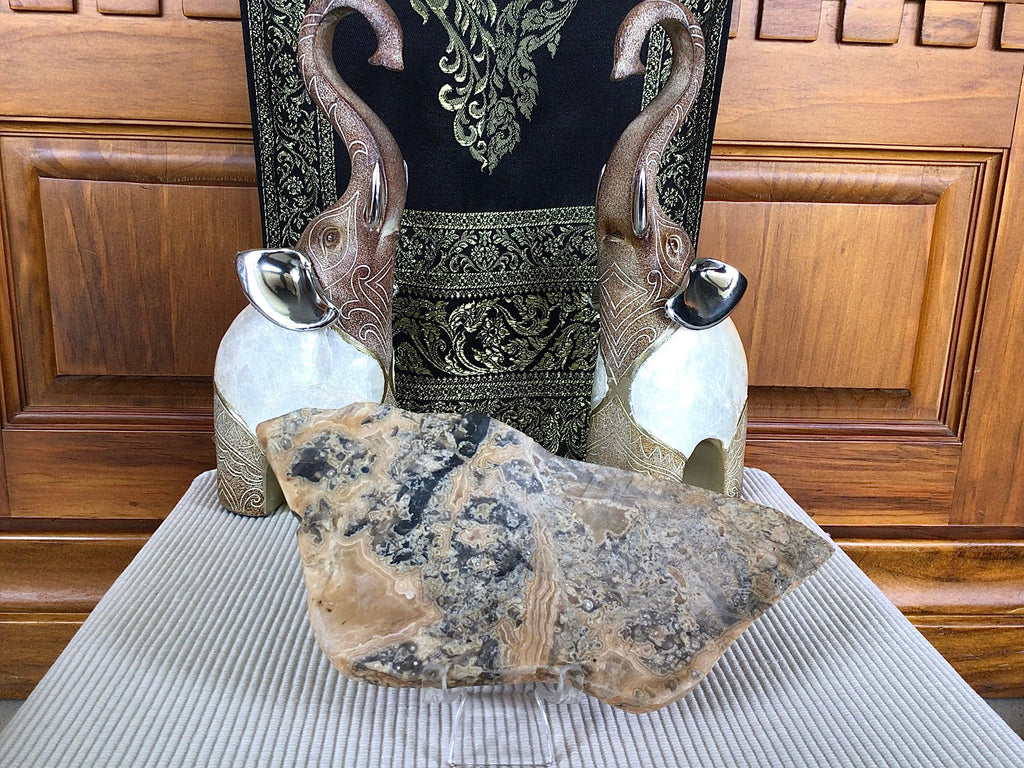 329g Western Australian Crazy Lace Agate Polished Slab A