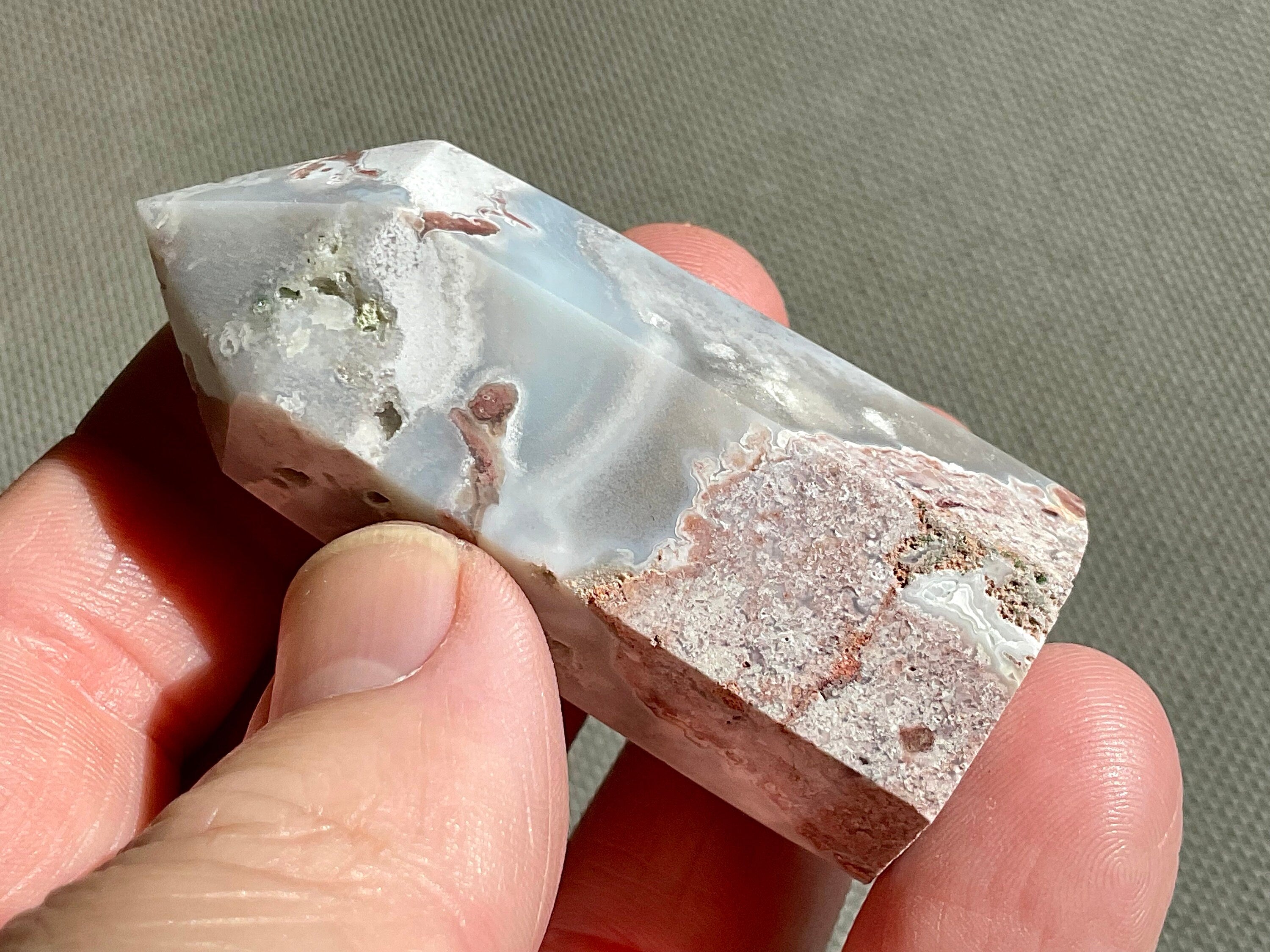 58g White Mexican Crazy Lace Agate Generator A