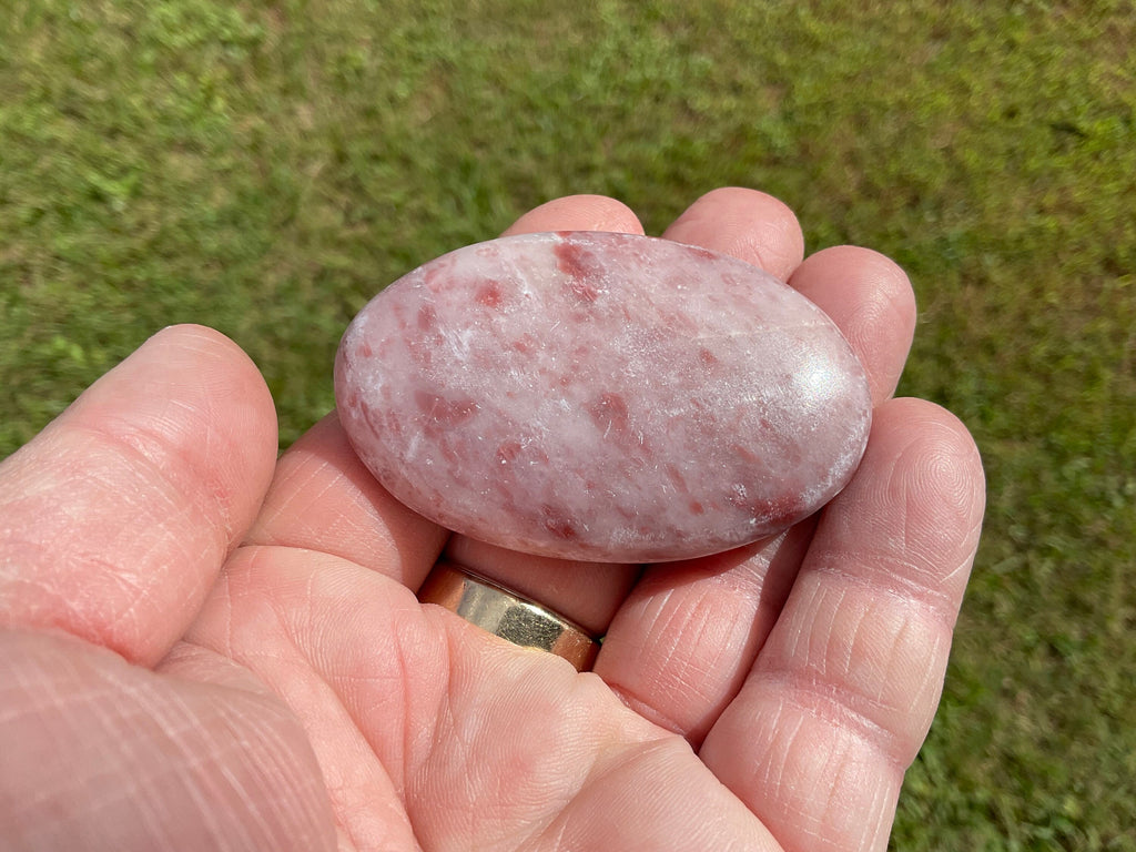 46g Pakistan Strawberry Jasper Palmstone 1B