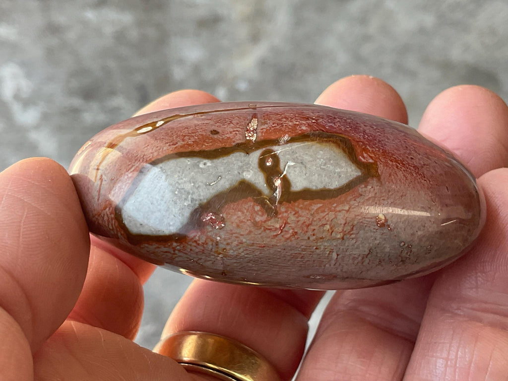 106g Polychrome Jasper Palmstone 24B