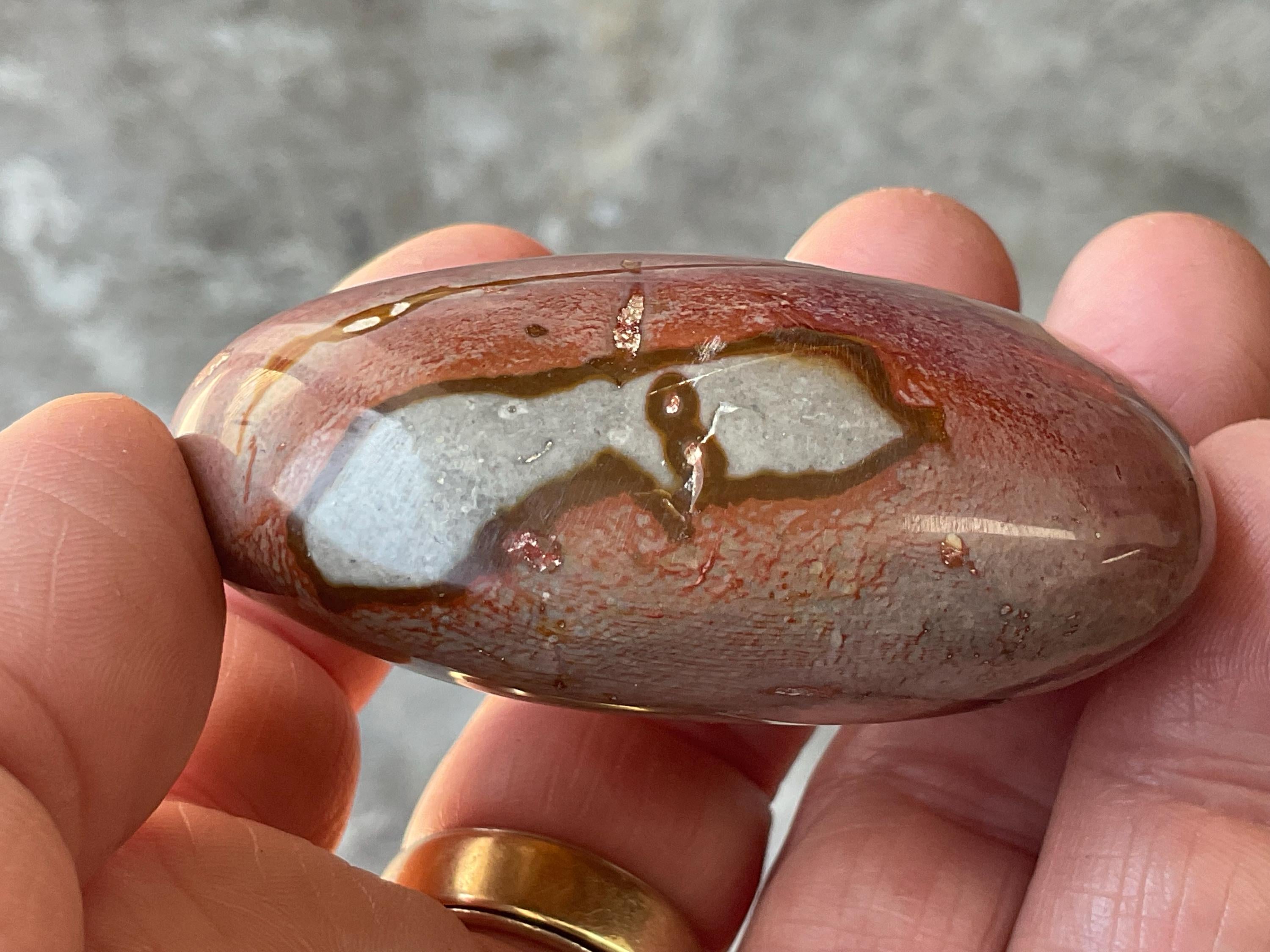 106g Polychrome Jasper Palmstone 24B
