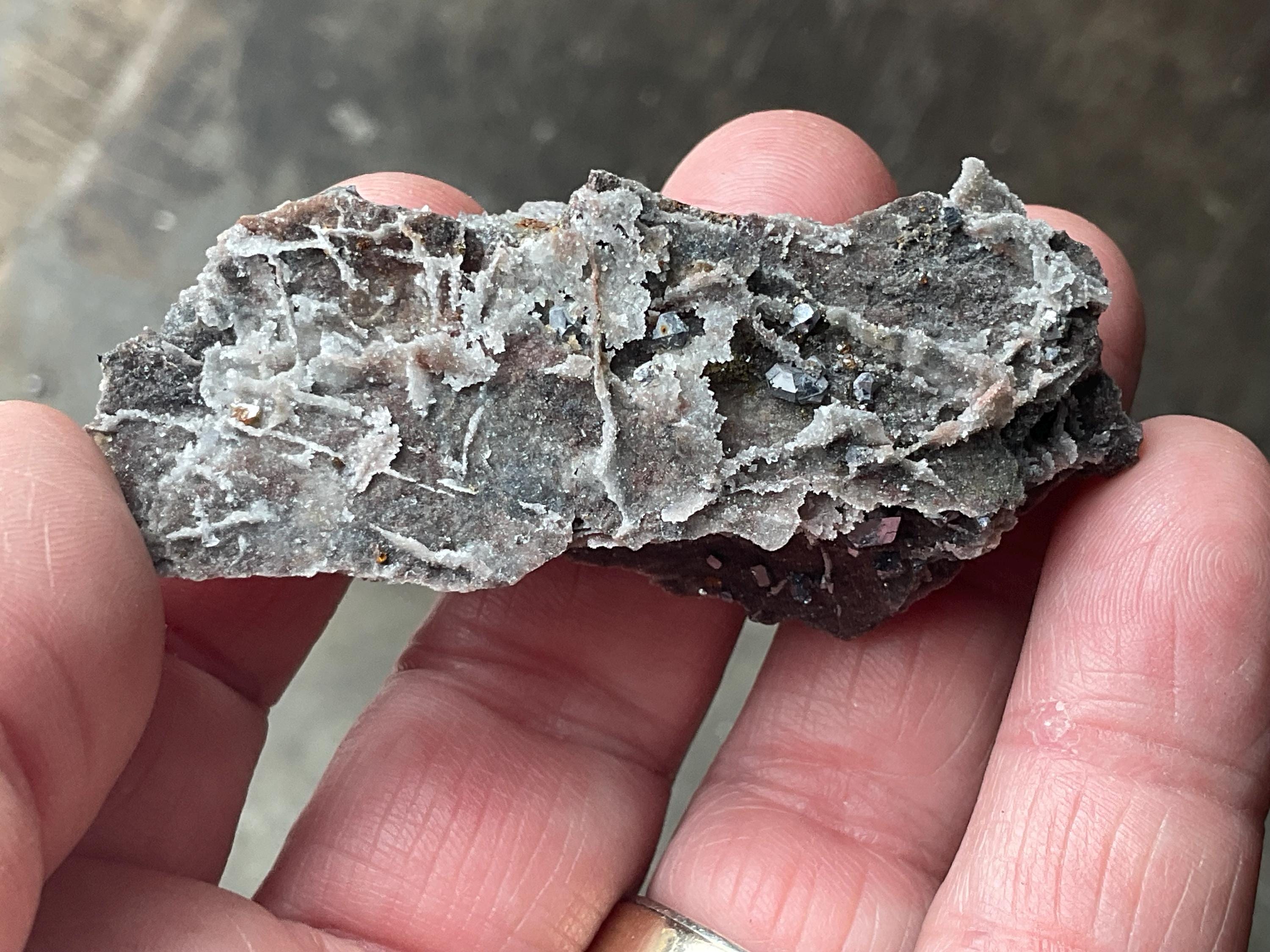 20g Sphalerite, Garnet, Galena Quartz Specimen 5A from Hunan, China