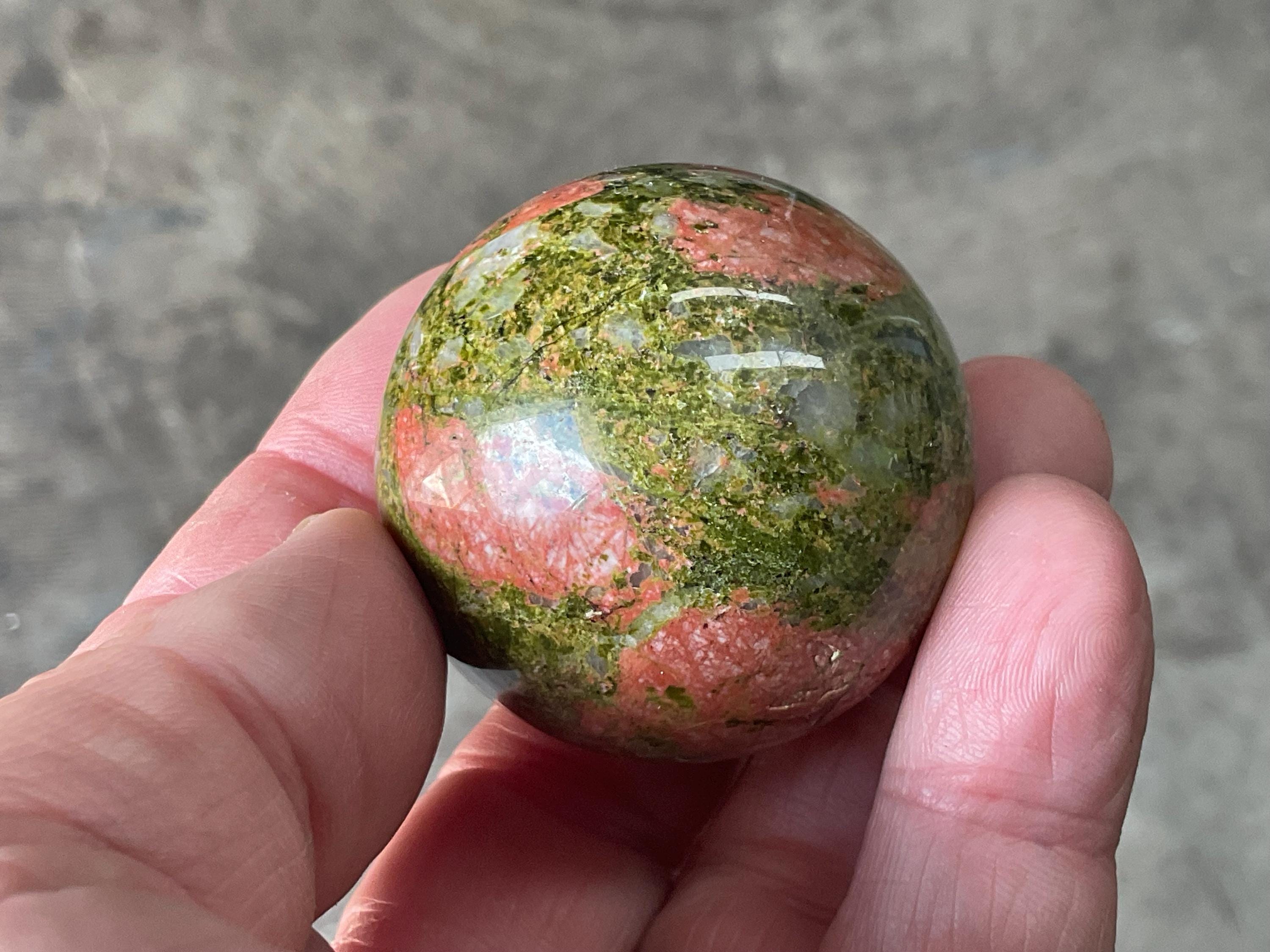 116g Unakite Sphere 3A