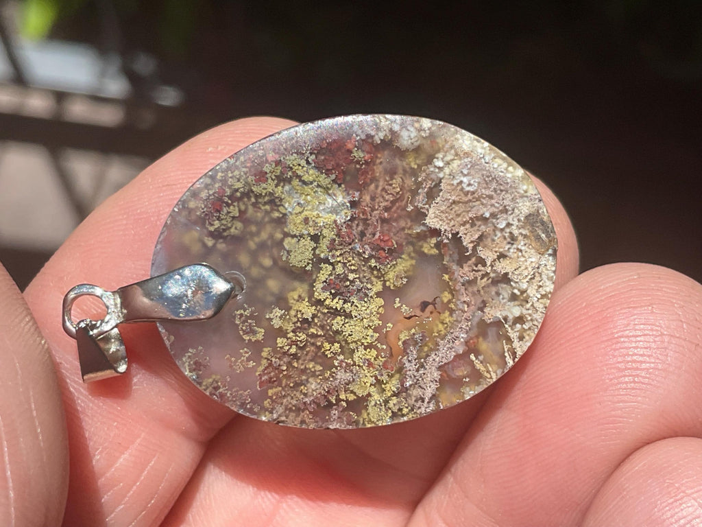 6g Moss Agate Pendant 3A