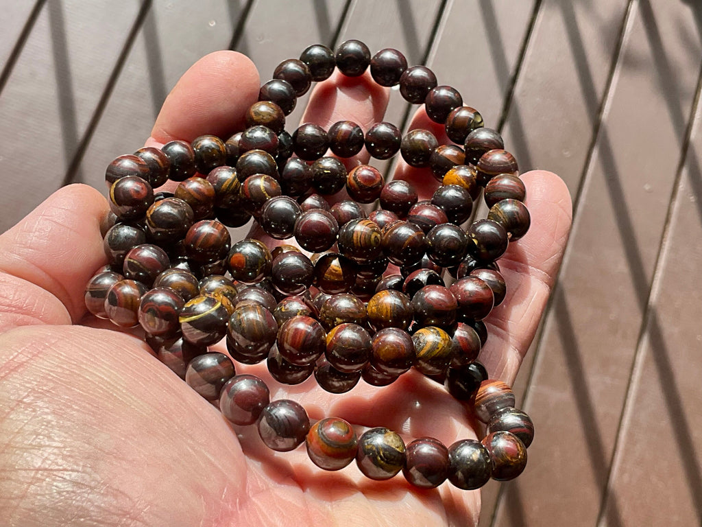 Tiger Iron 8mm Bead Bracelet