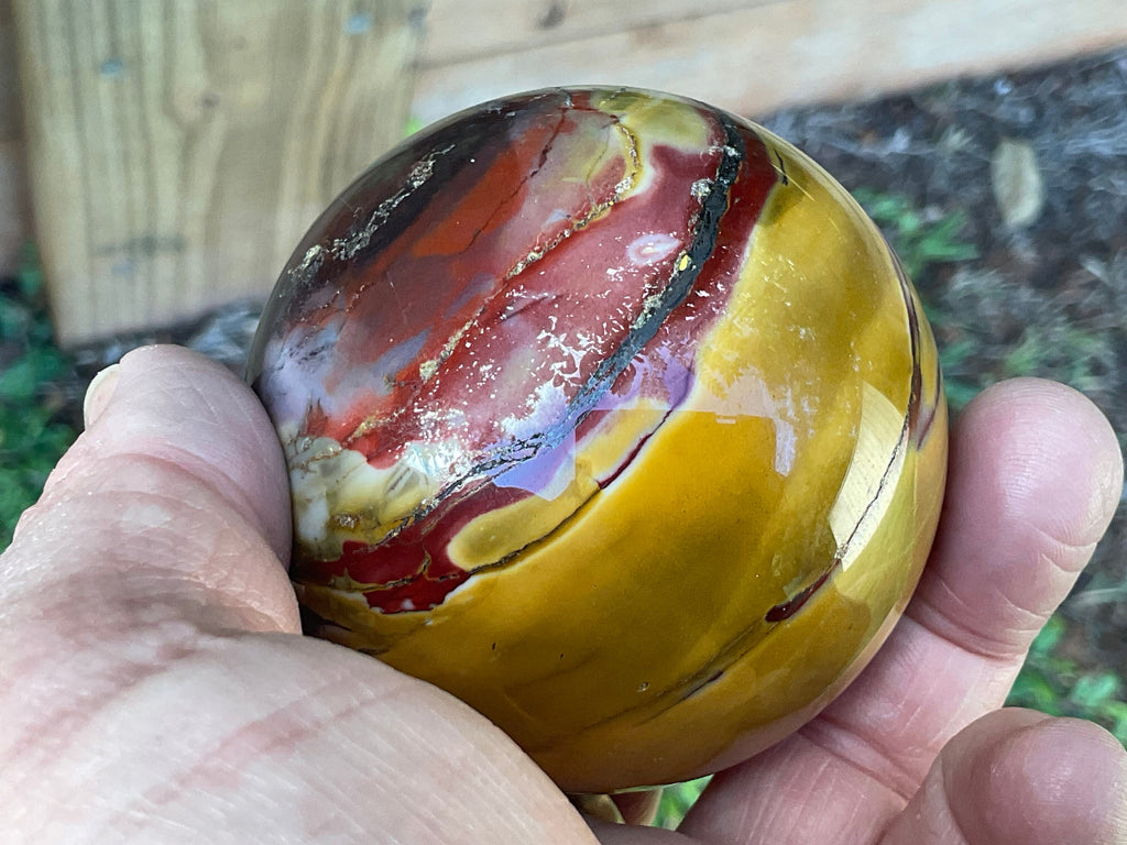 369g Mookaite Jasper Sphere 3C