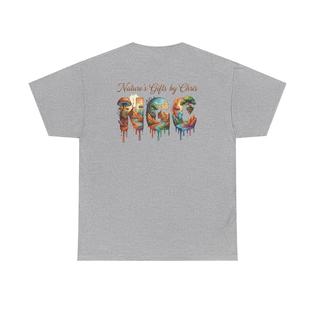 Nature's Gifts Tee — "NGC" Colorful Drip Wildlife Graphic T-Shirt