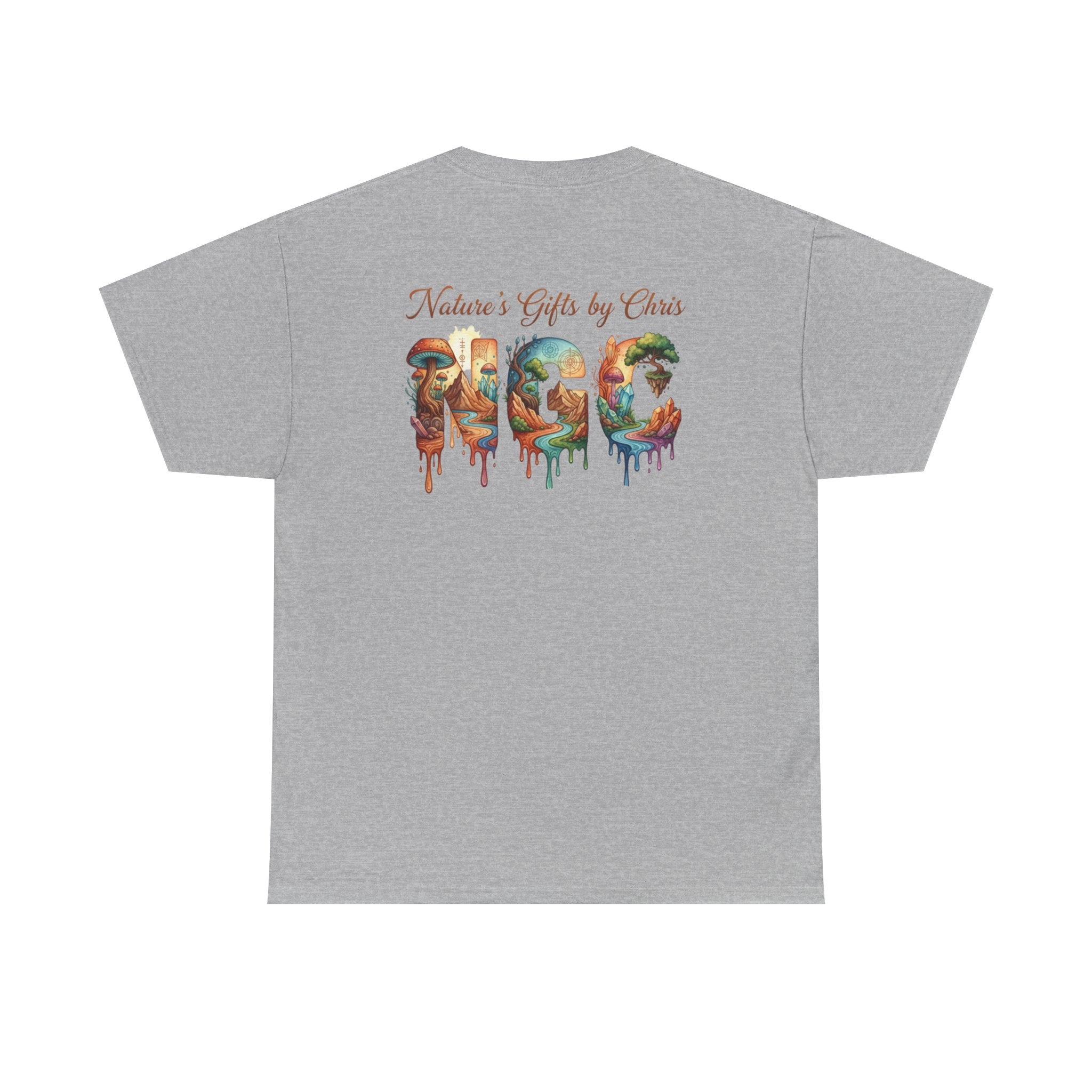 Nature's Gifts Tee — "NGC" Colorful Drip Wildlife Graphic T-Shirt