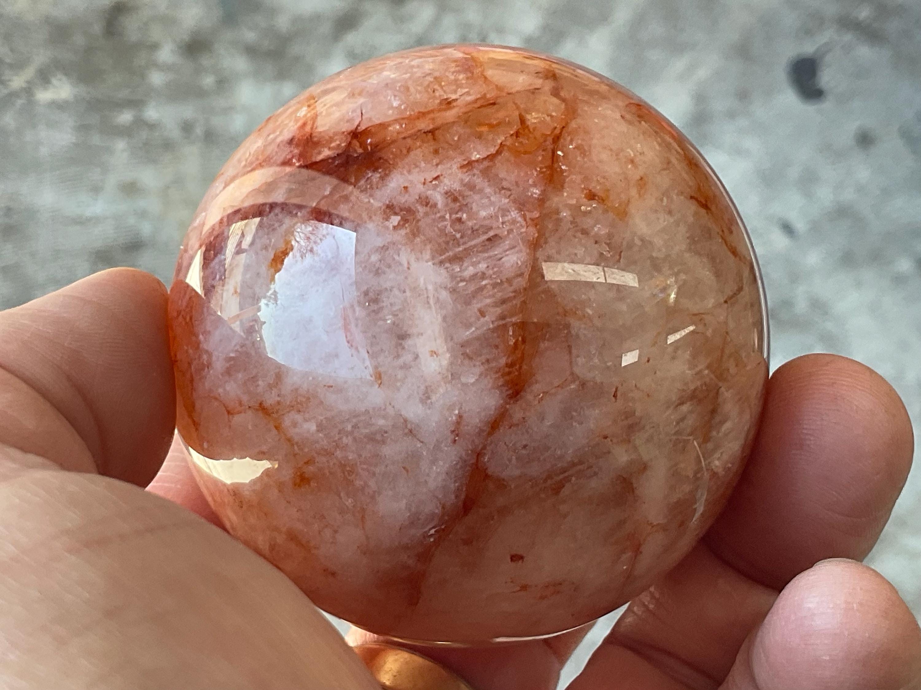 310g Fire Quartz (Hematite Quartz) Sphere 2B