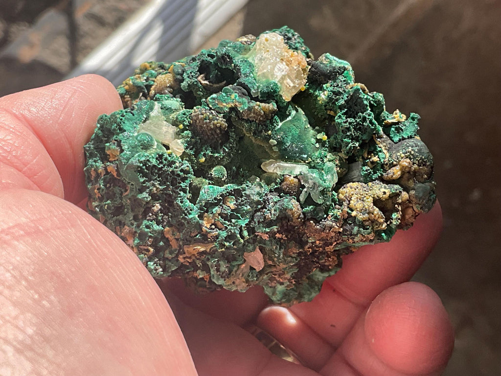 236g Australian Malachite, Cerussite and Pyromorphite Specimen 8C from Rum Jungle