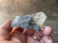 88g Champagne Diamond Calcite on Sphalerite/Quartz Specimen from Fujian, China