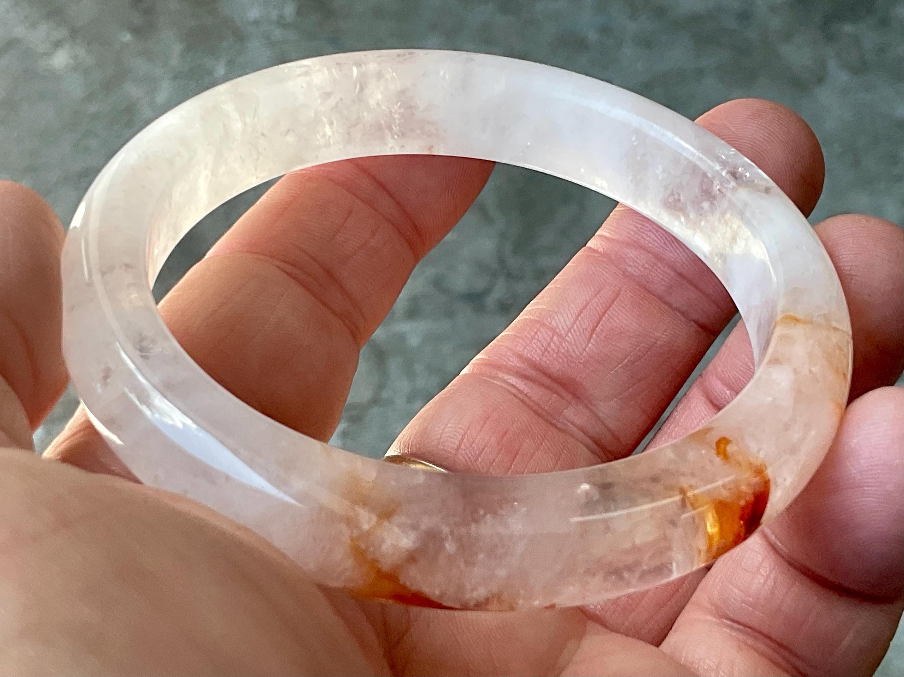 61mm Fire Quartz Solid Bangle 3A