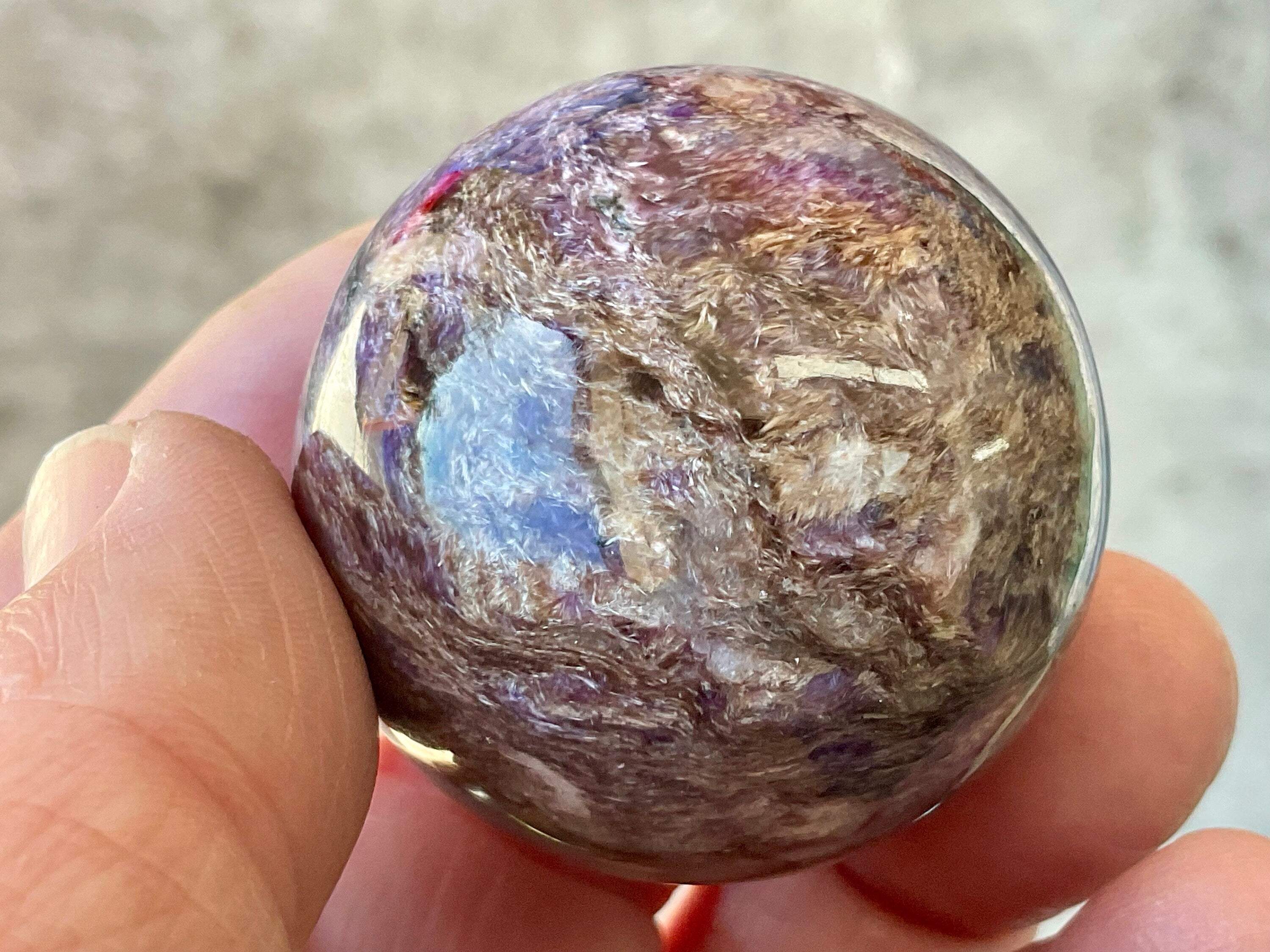 90g Charoite Sphere A