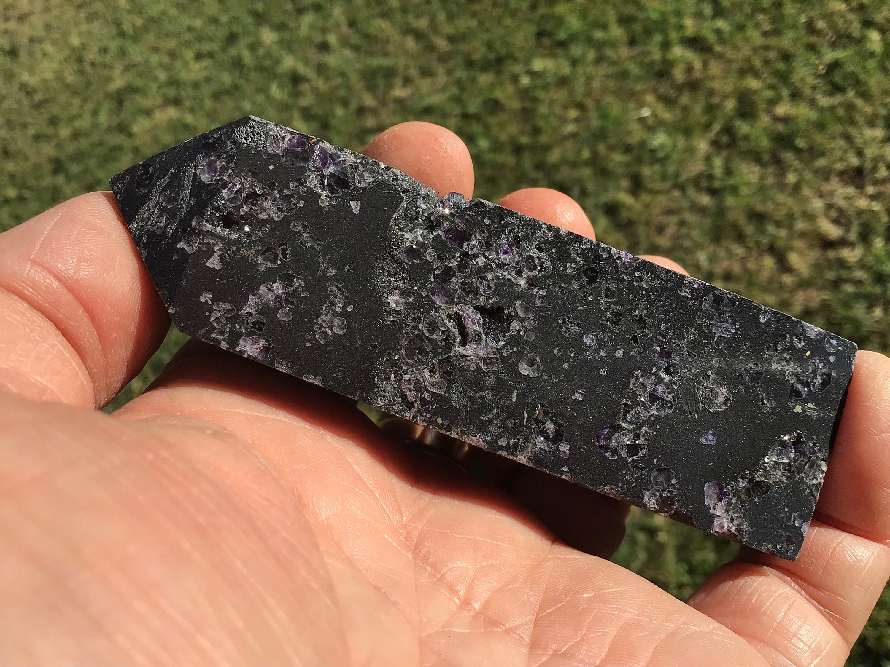 137g Sphalerite Generator with Lavender Fluorite with Clear Quartz 3A