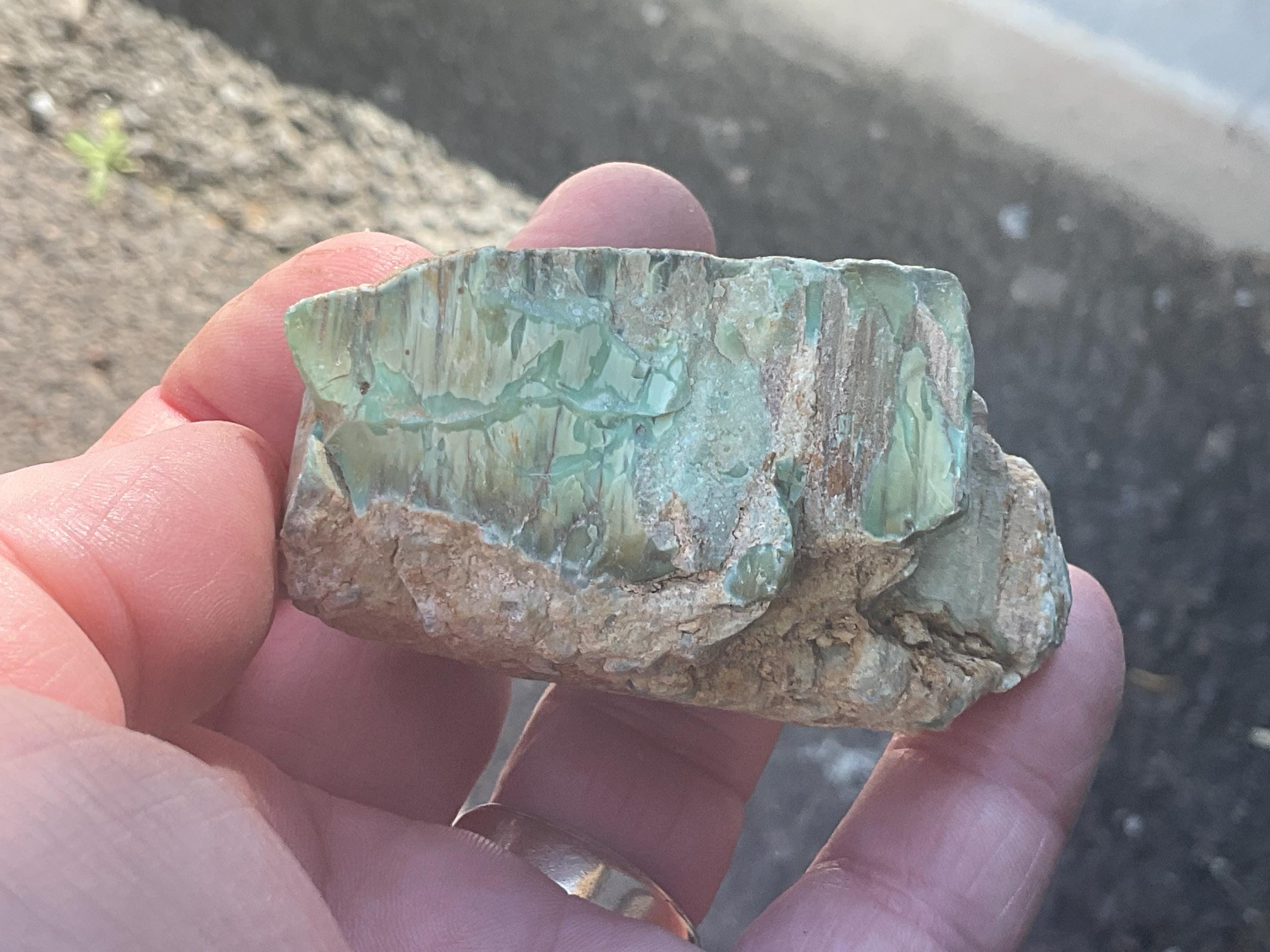 112g Sliced Western Australian Variscite Piece 1B