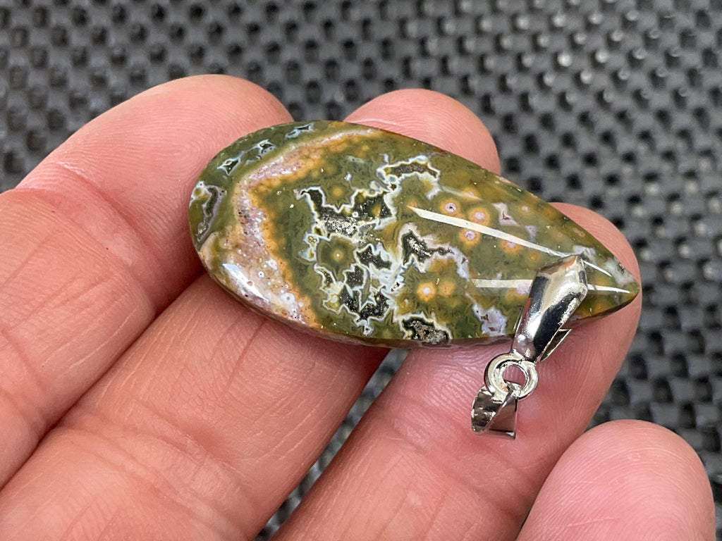 8g Ocean Jasper Pendant 2B