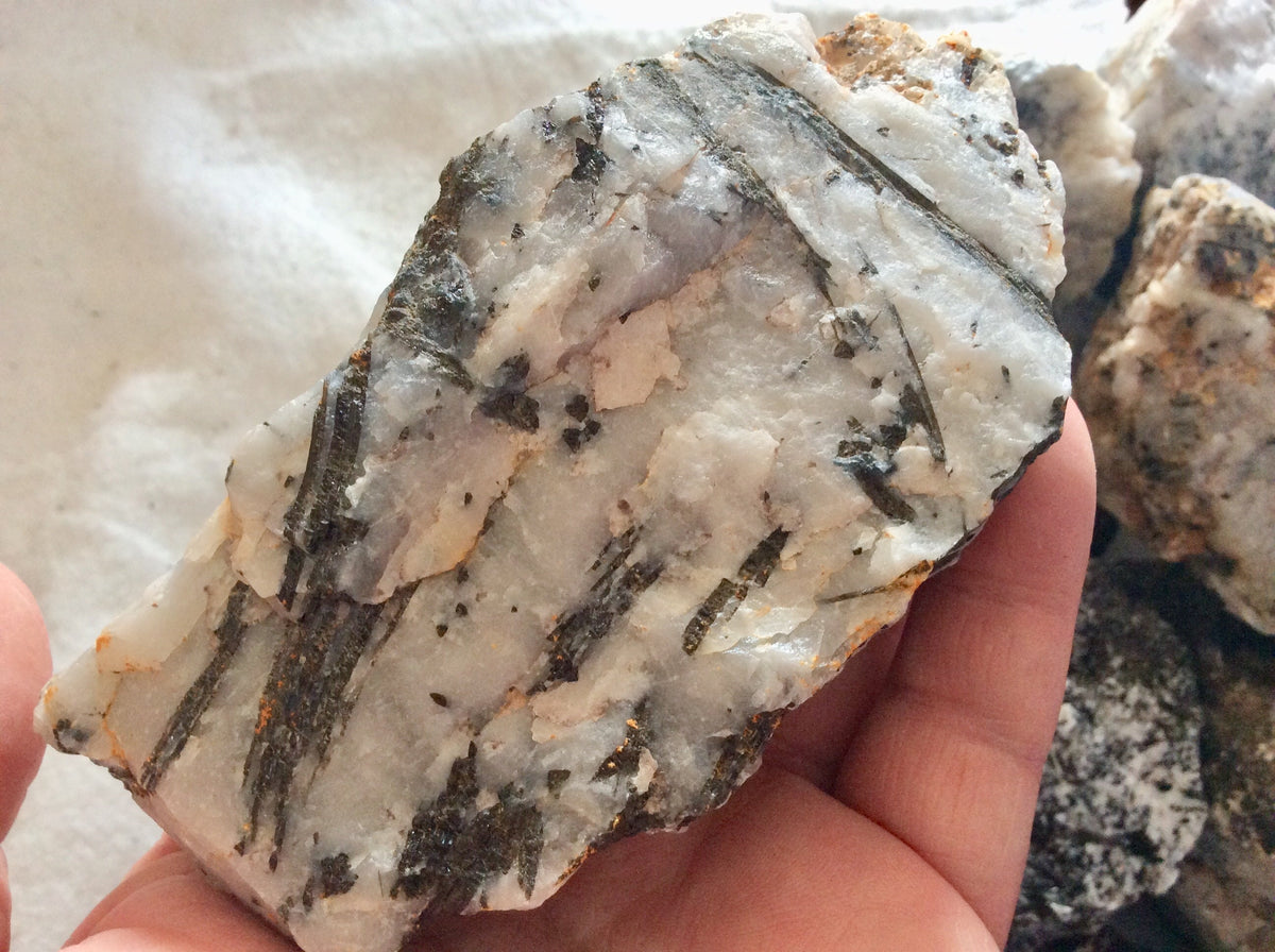 600g-1200g (3 pieces) XL Rough Australian Tourmalated Quartz Pieces