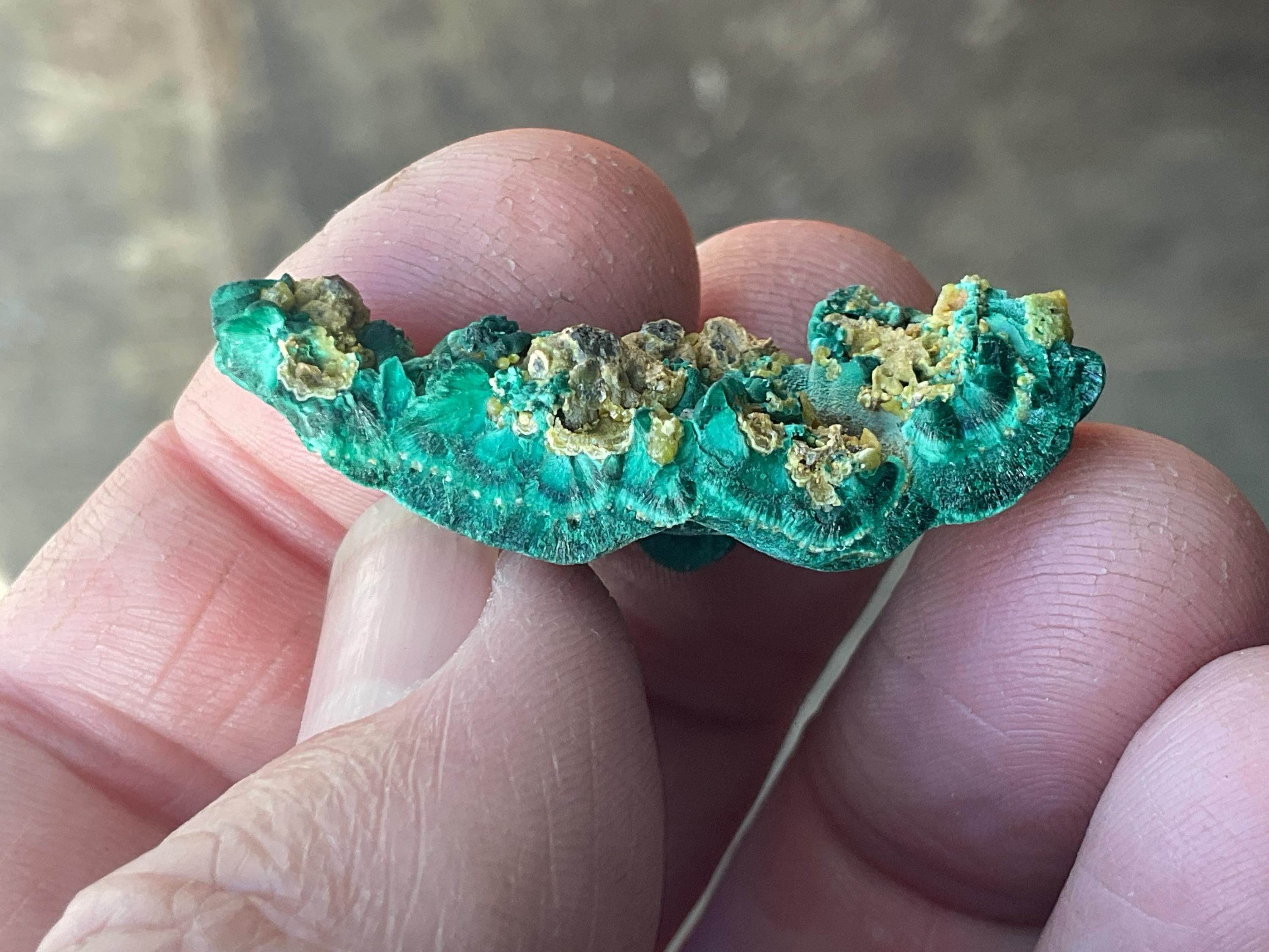 10g Australian Malachite, Cerussite and Pyromorphite Specimen 1B