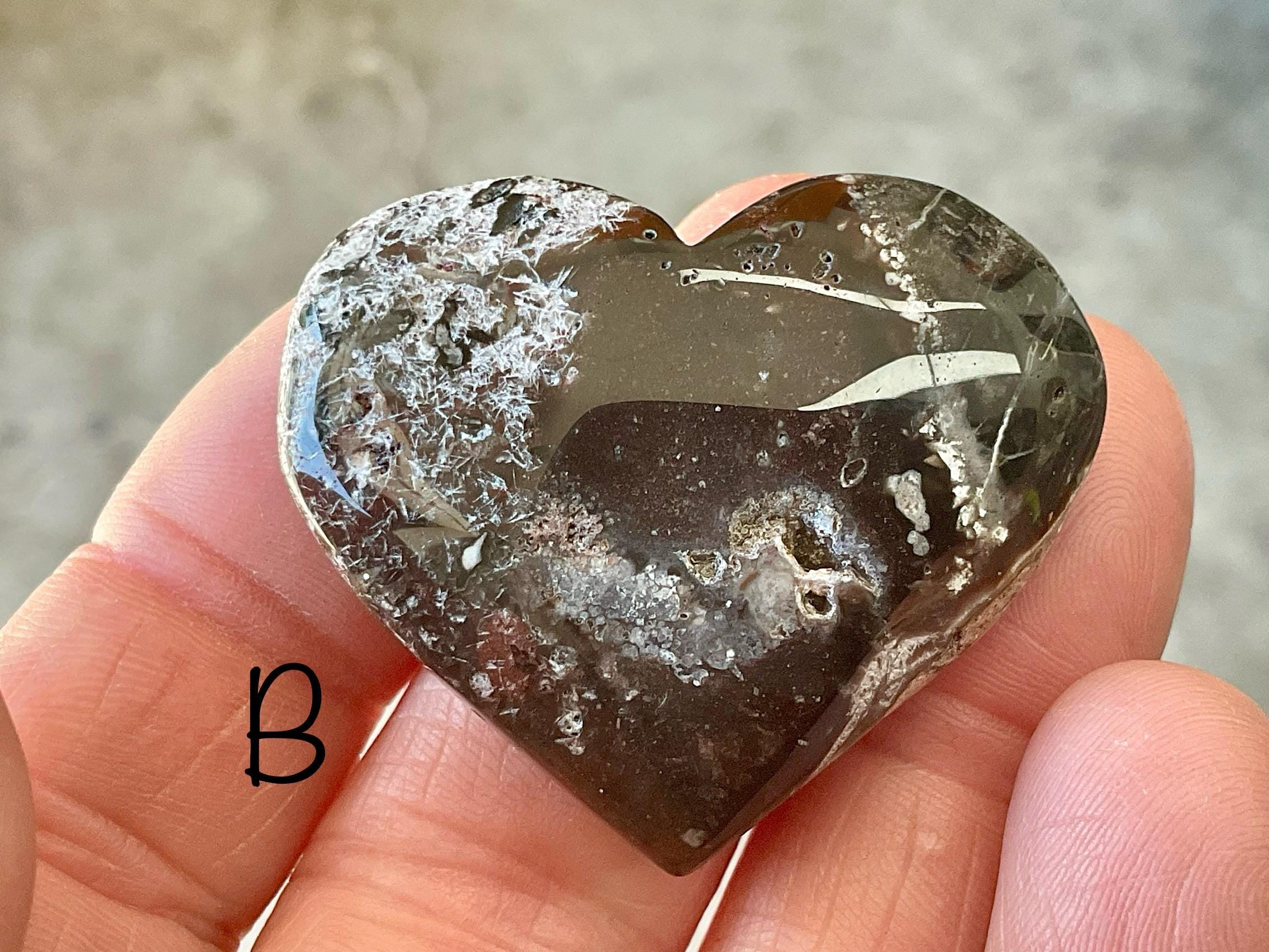 Mexican Crazy Lace Agate Heart Group 3