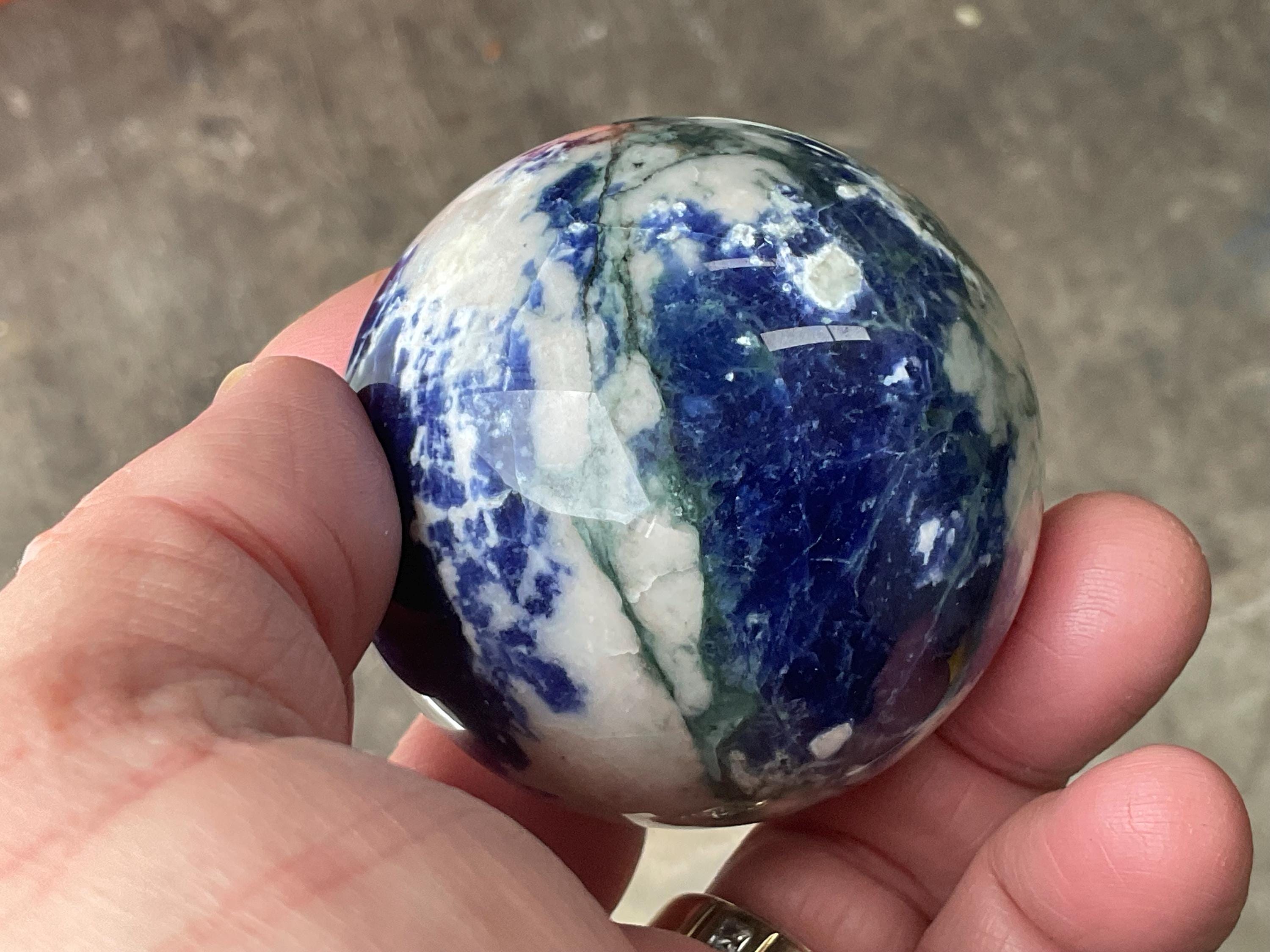 242g Sodalite Sphere A