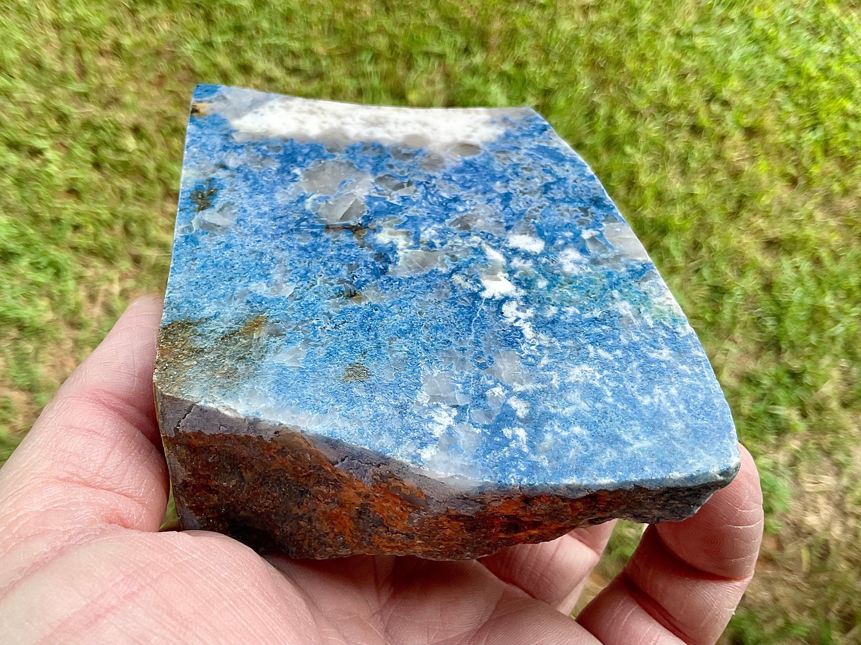 609g Western AustralianBlue Lepidolite Polished Slab B