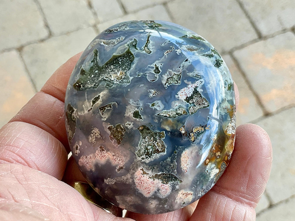 132g Ocean Jasper/Ocean Opal Palmstone 1C