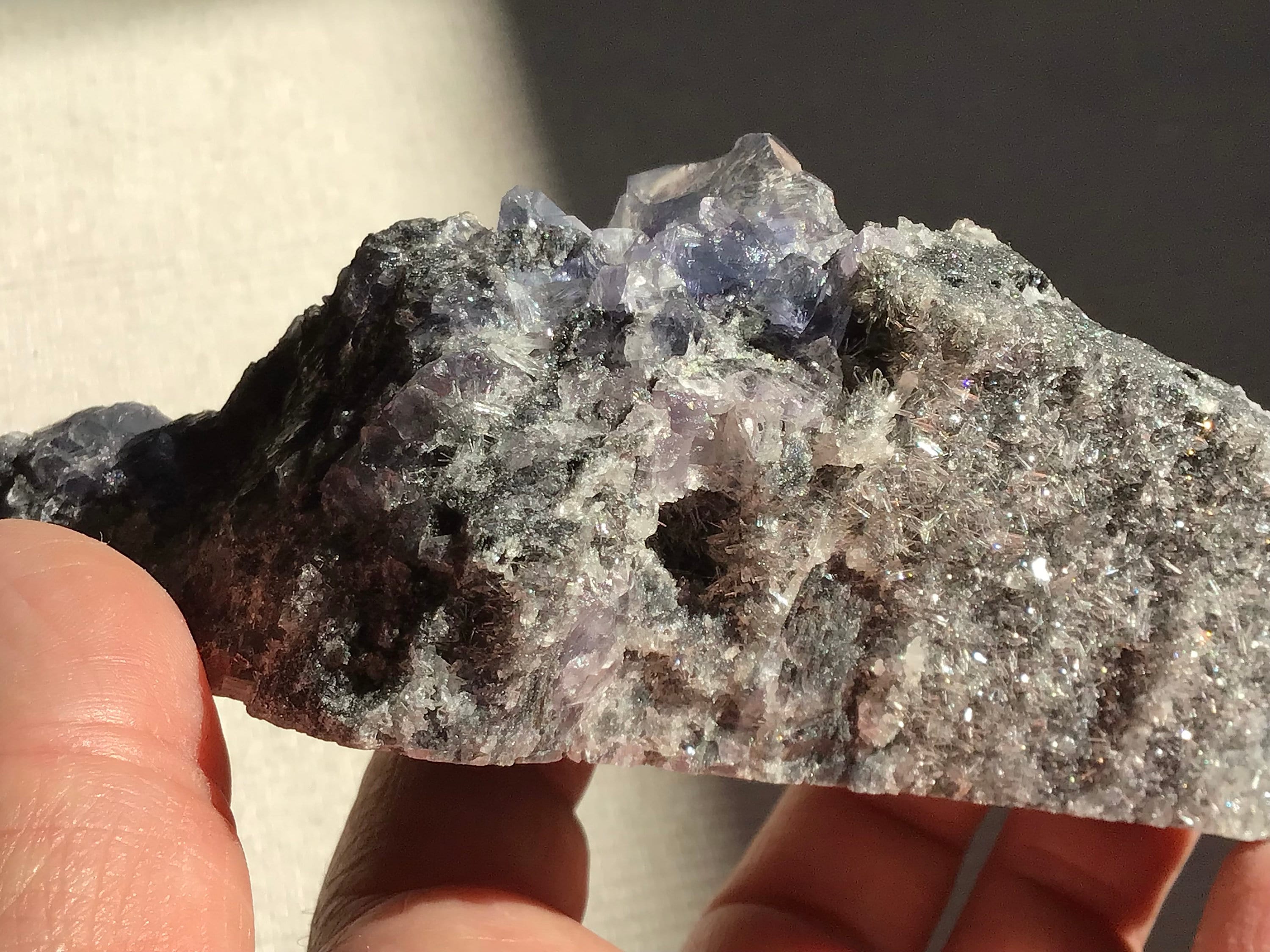 264g Fujian Fluorite on Needle Quartz Specimen 7