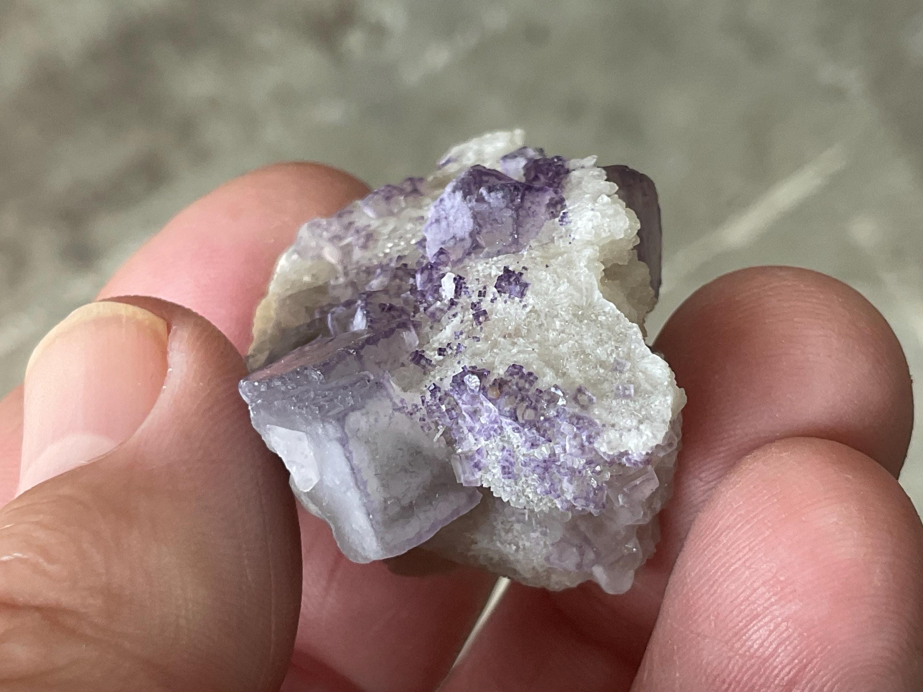 24g “QR Code” Fluorite Specimen 2A