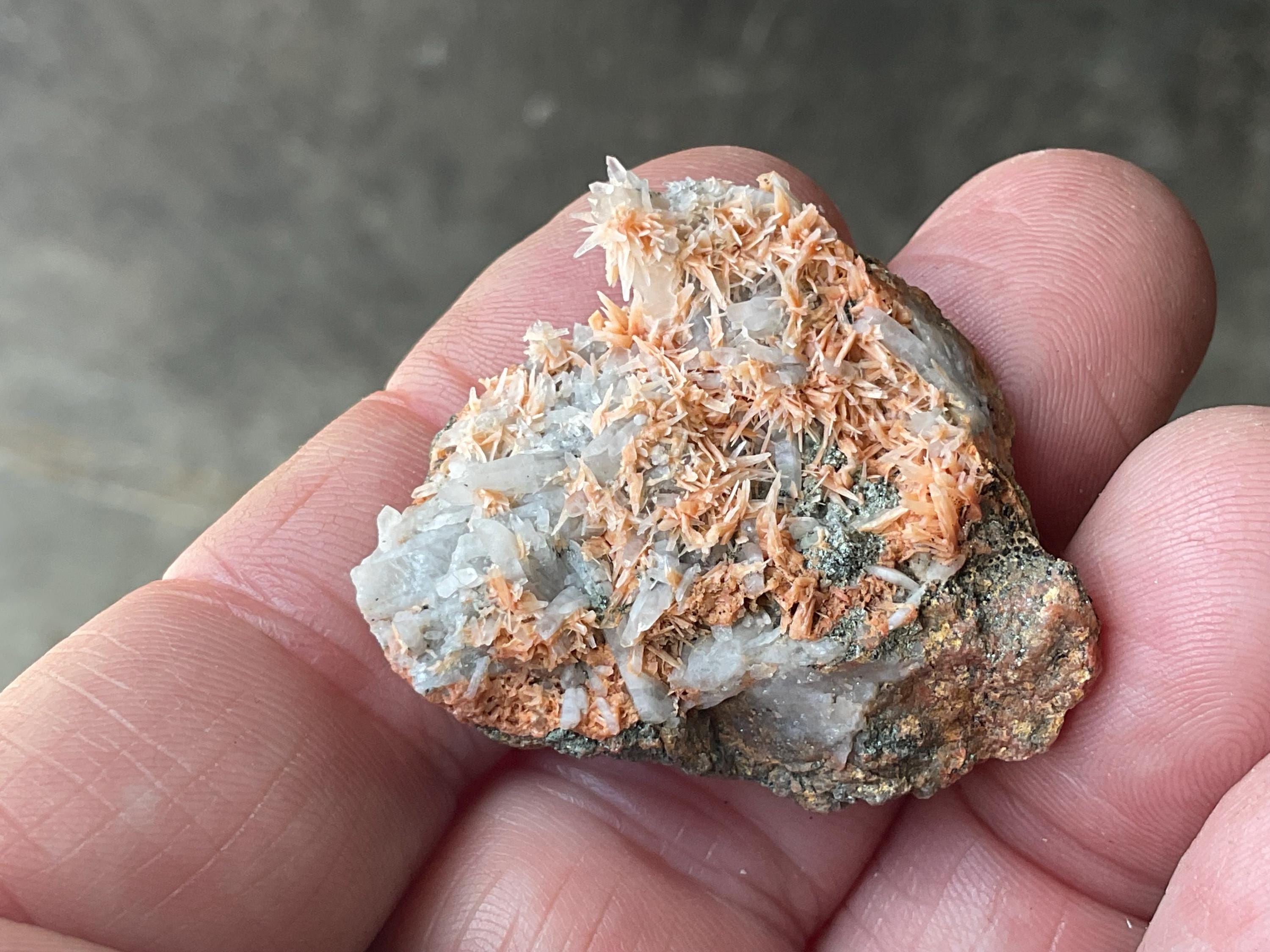 12g Albite with Aragonite Specimen A