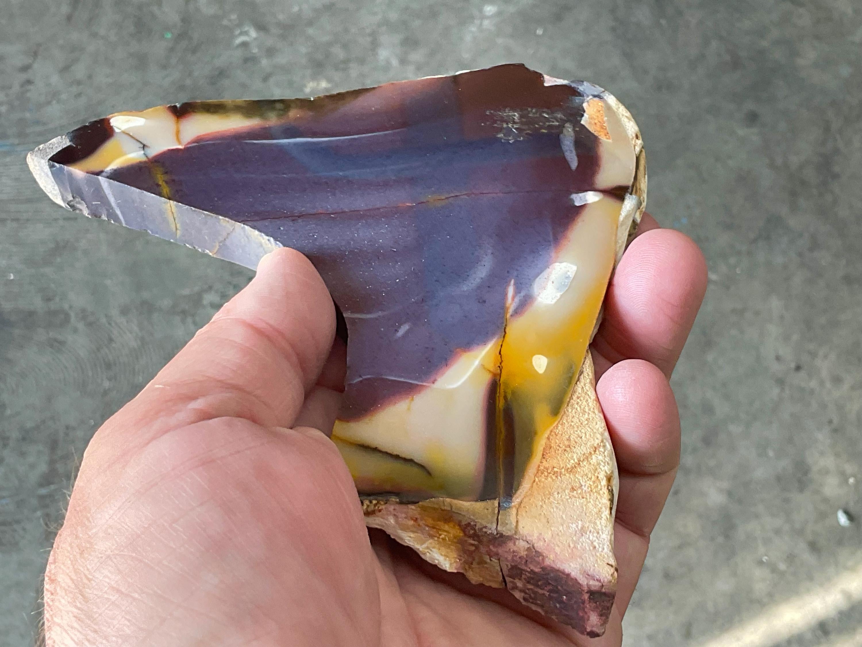 216g Polished Mookaite Slab