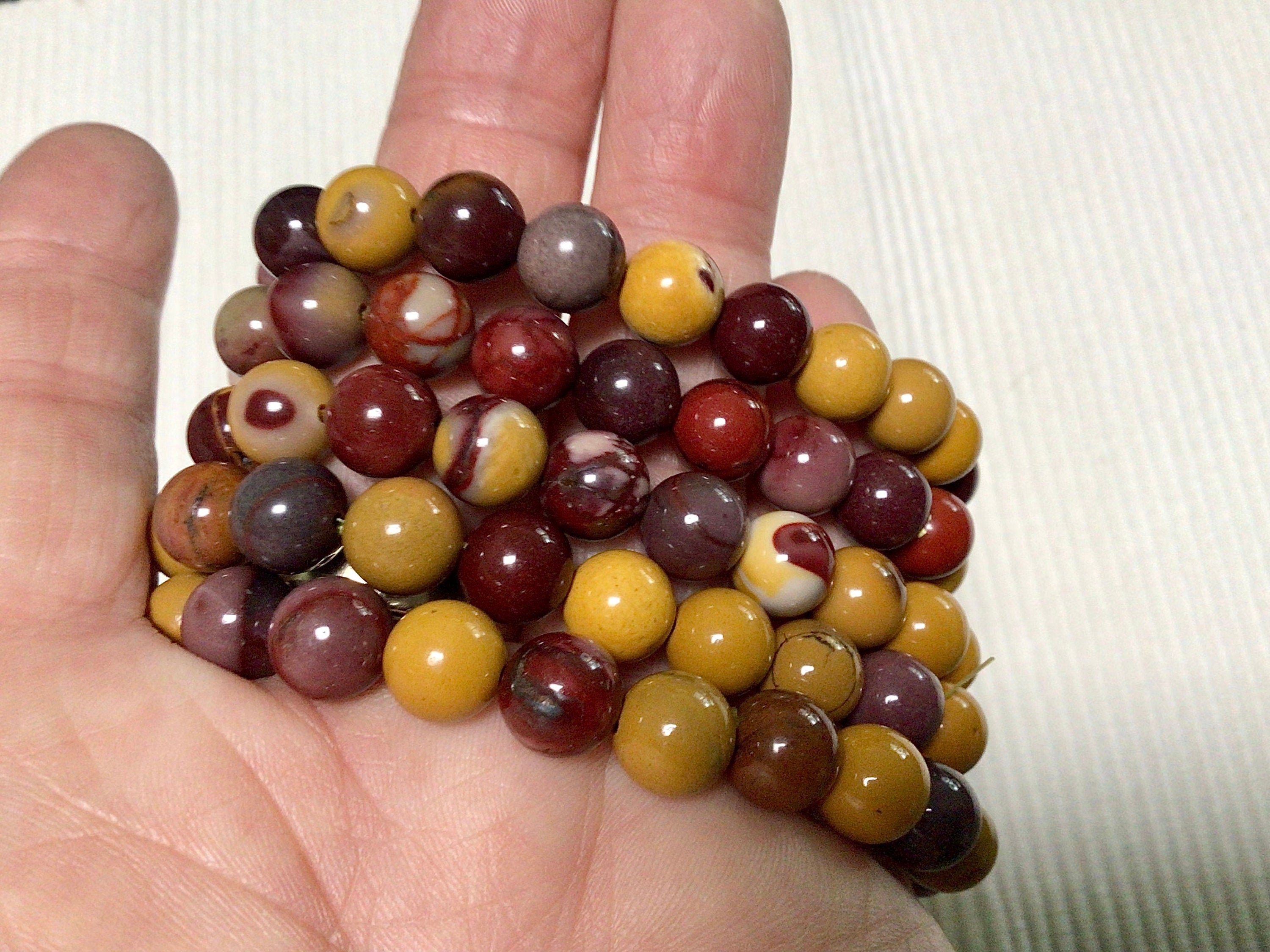 Mookaite 8mm Bead Bracelet