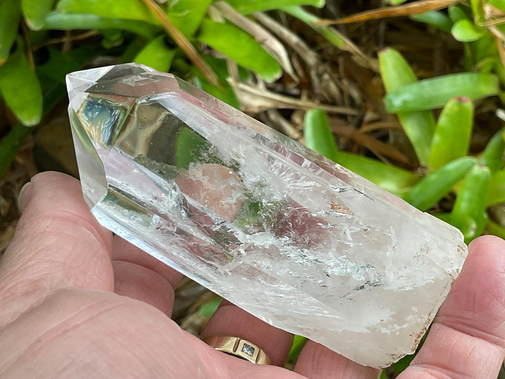 216g “Water Clear” Quartz Generator with custom stand B